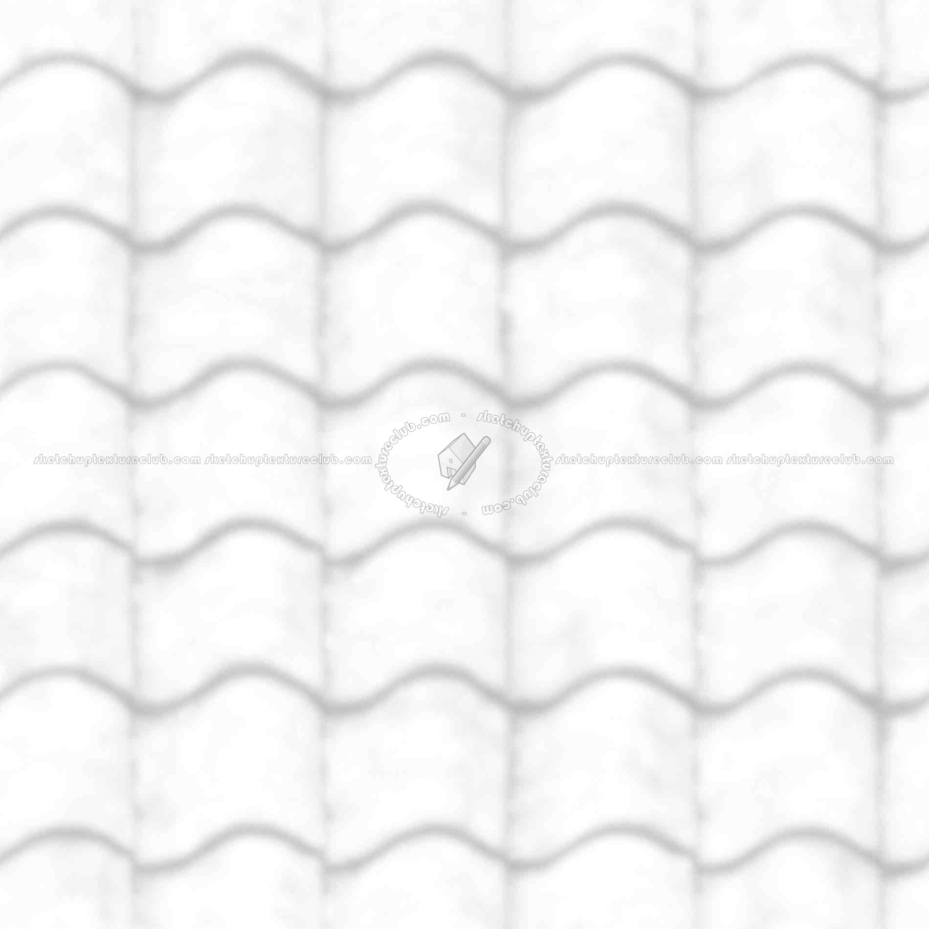 Textures   -   ARCHITECTURE   -   ROOFINGS   -   Clay roofs  - Clay roof texture seamless 19563 - Ambient occlusion