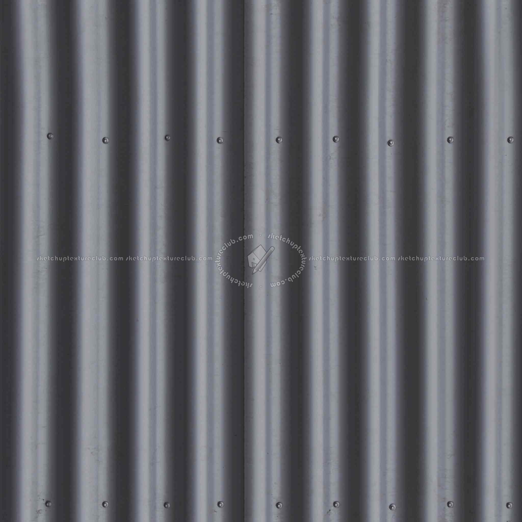 Textures   -   ARCHITECTURE   -   ROOFINGS   -   Metal roofs  - Metal rufing texture seamless 03774 - Specular