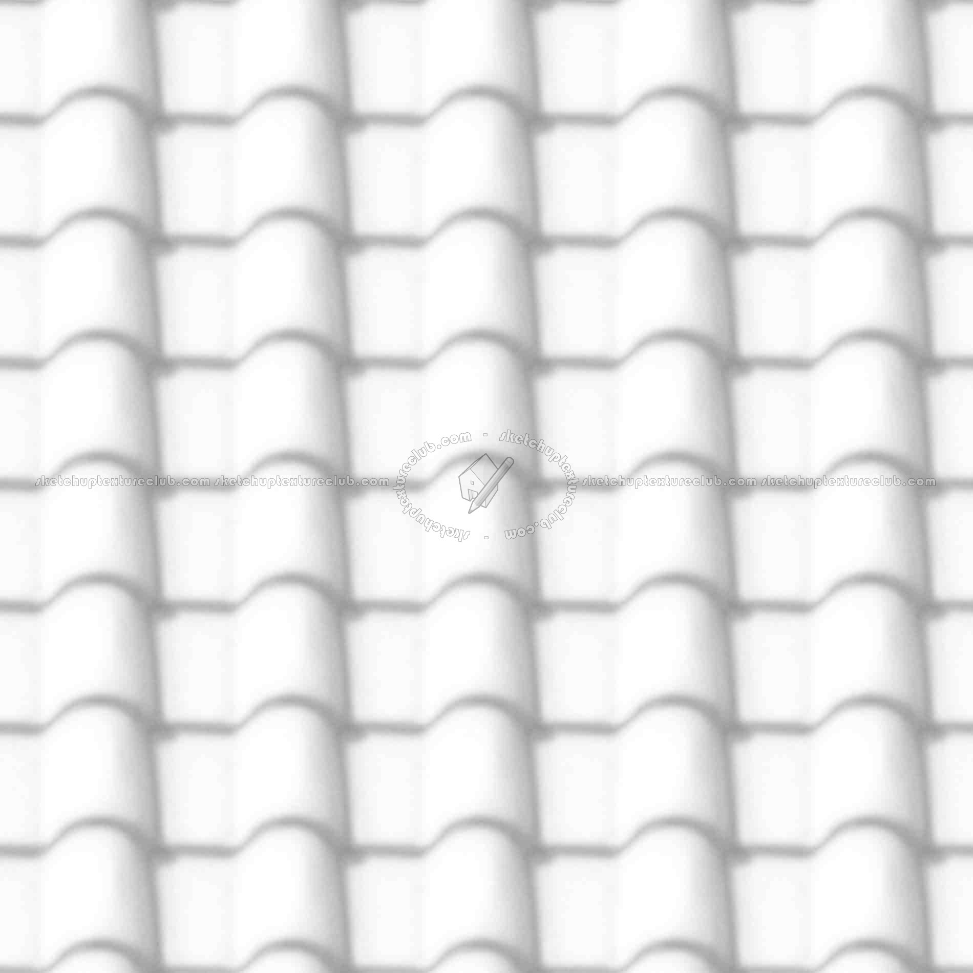 Textures   -   ARCHITECTURE   -   ROOFINGS   -   Clay roofs  - Clay roof texture seamless 19565 - Ambient occlusion