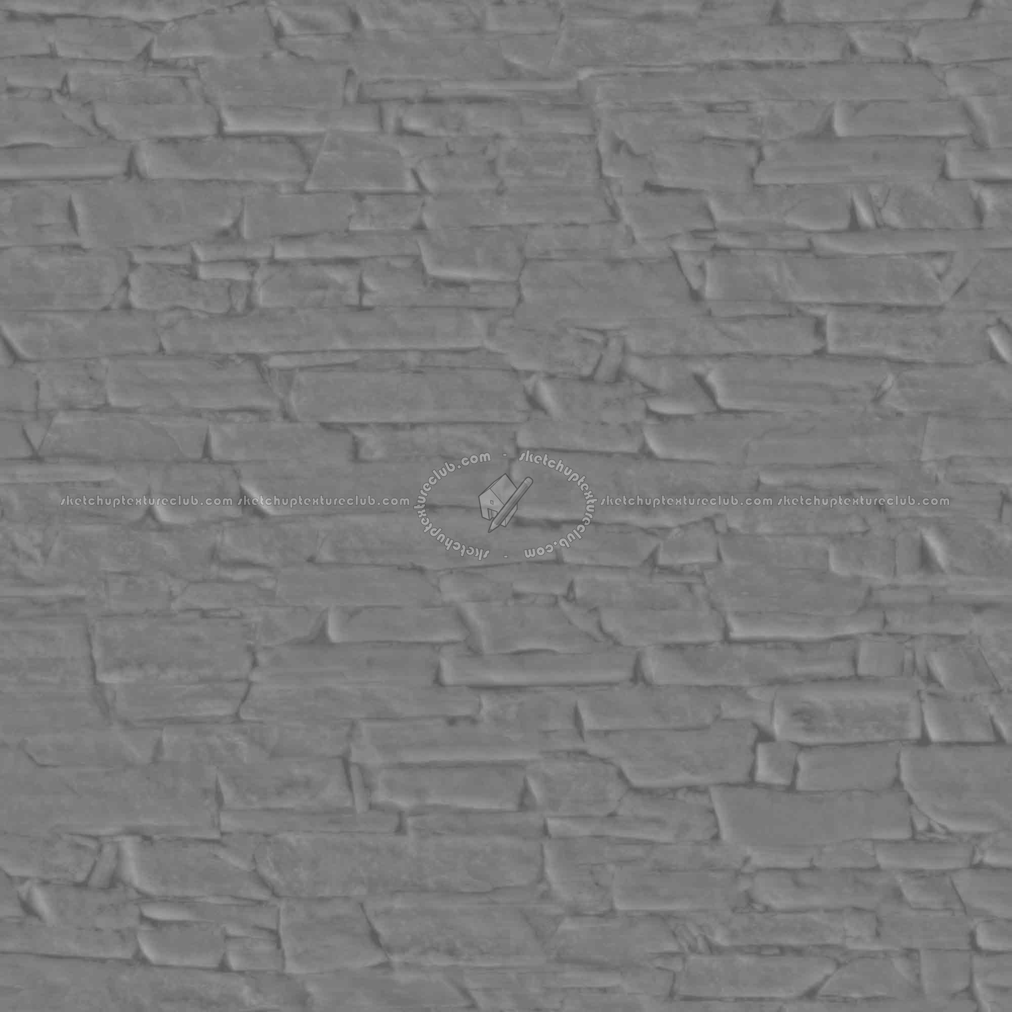 Textures   -   ARCHITECTURE   -   STONES WALLS   -   Stone walls  - Old wall stone texture seamless 08576 - Displacement