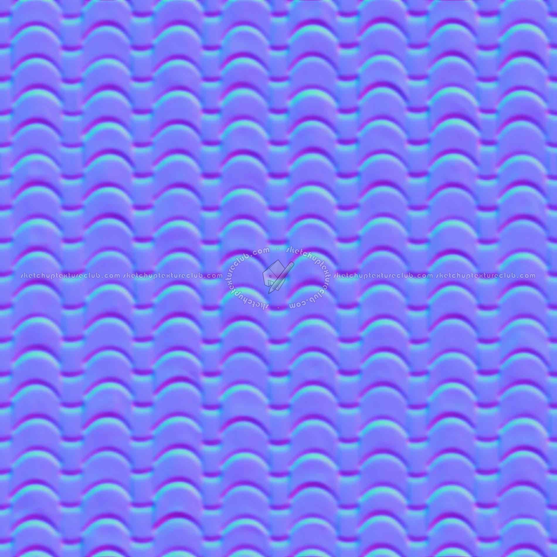 Textures   -   ARCHITECTURE   -   ROOFINGS   -   Clay roofs  - Clay roof texture seamless 19567 - Normal