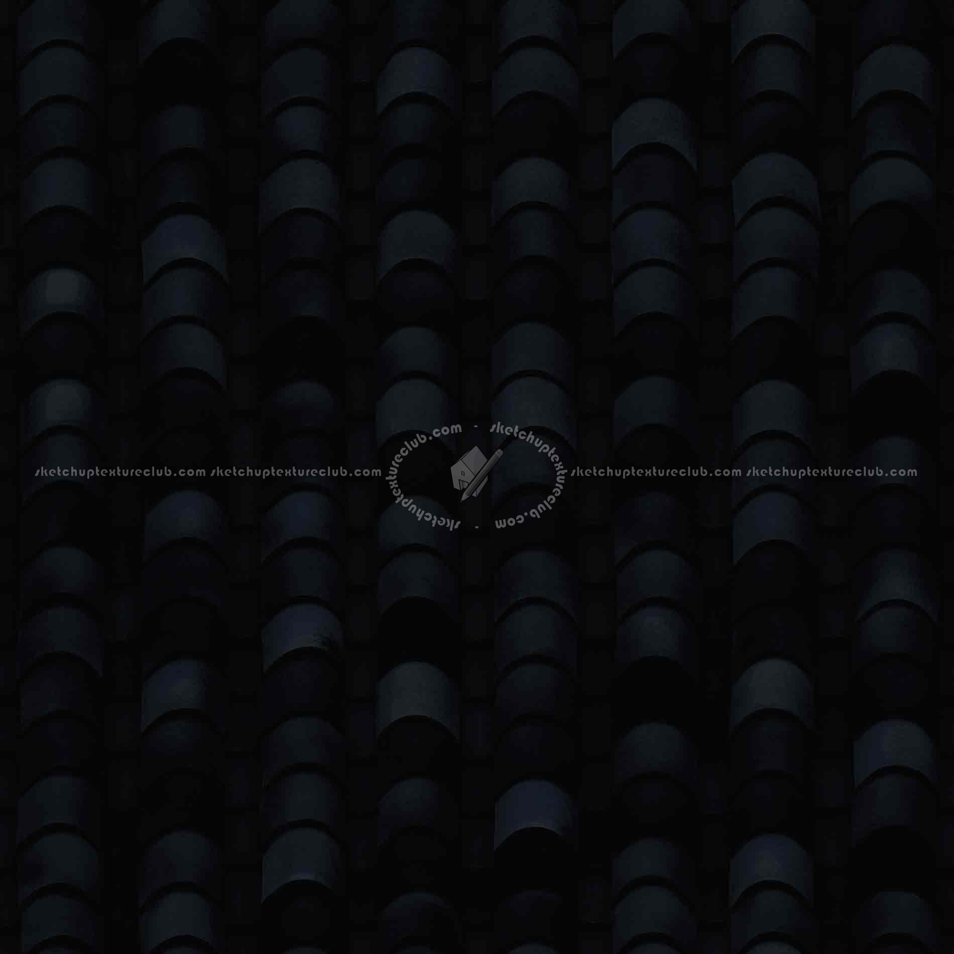 Textures   -   ARCHITECTURE   -   ROOFINGS   -   Clay roofs  - Clay roof texture seamless 19567 - Specular