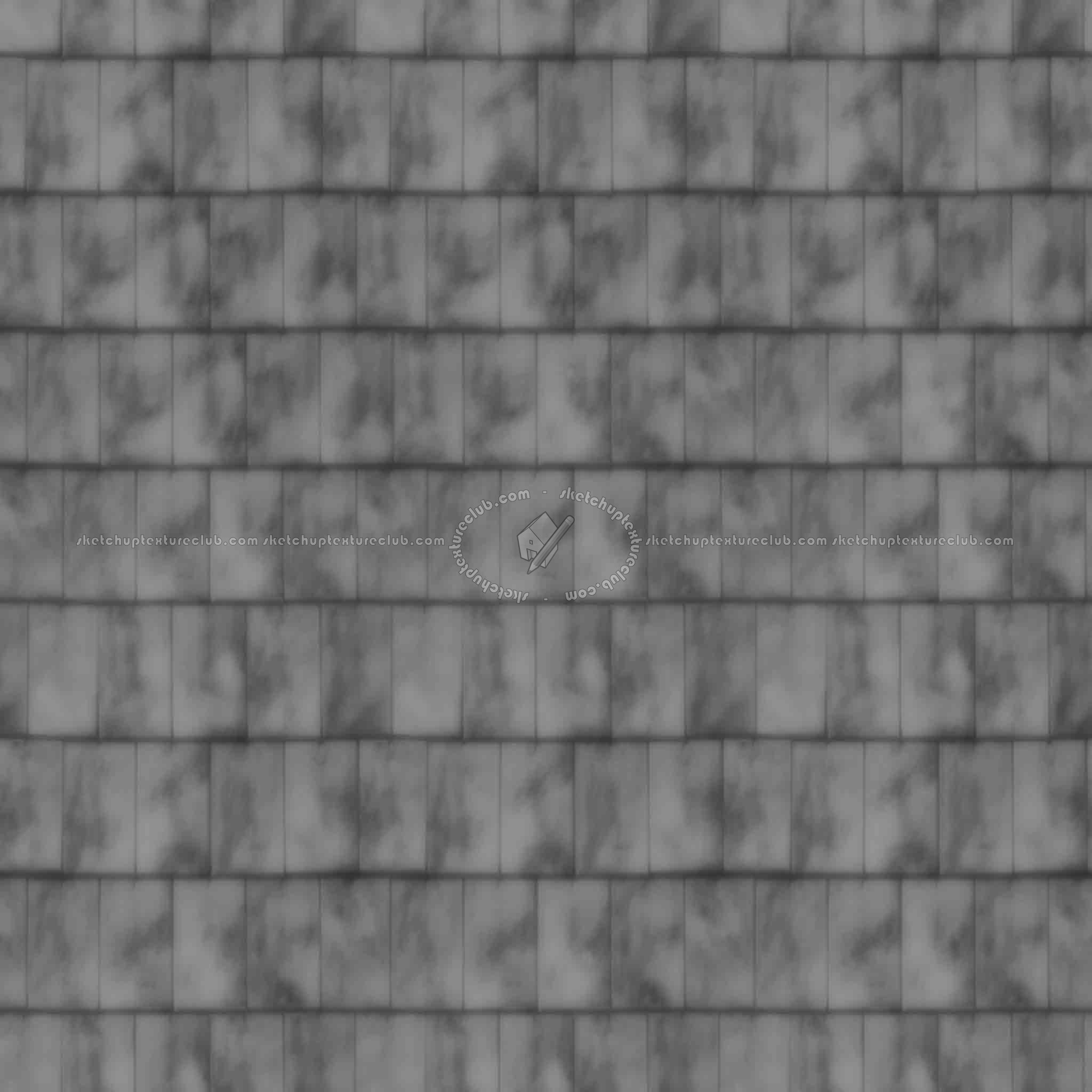 Textures   -   ARCHITECTURE   -   ROOFINGS   -   Clay roofs  - Clay roofing Gauloise texture seamless 03358 - Displacement