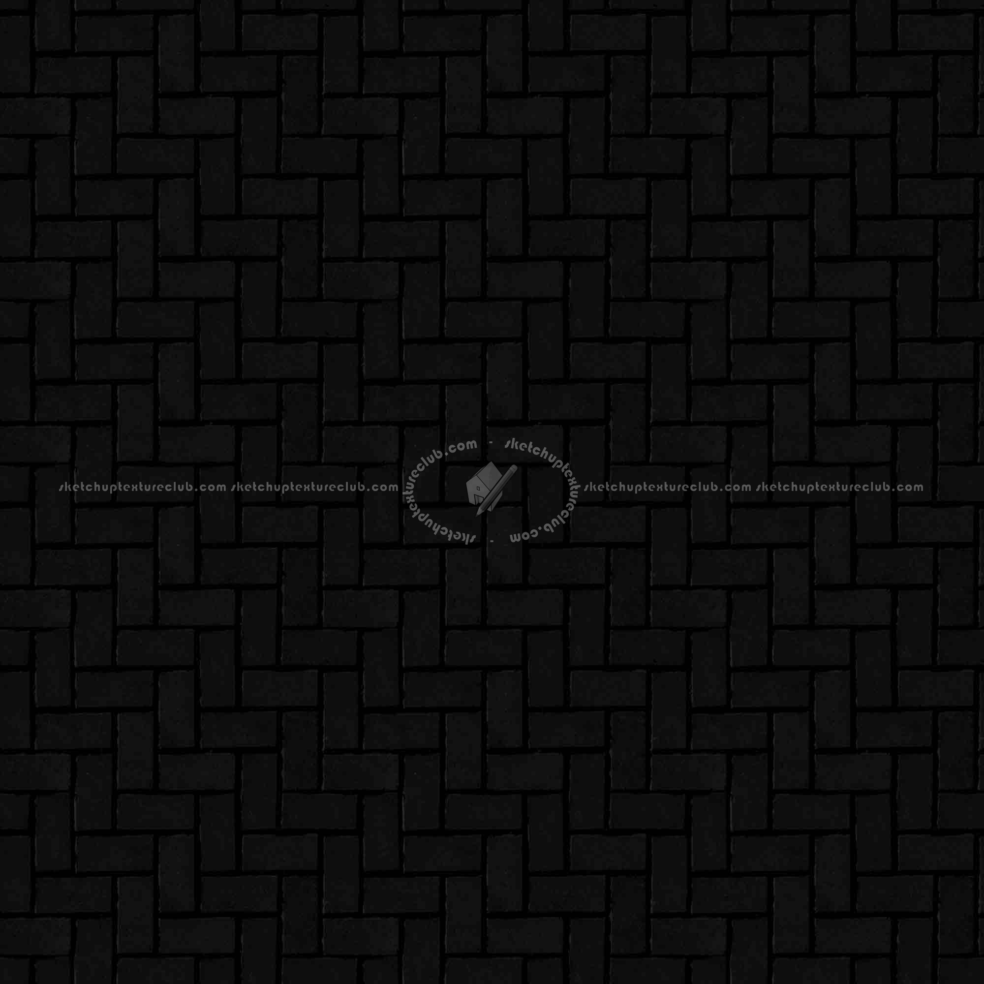 Textures   -   ARCHITECTURE   -   PAVING OUTDOOR   -   Concrete   -   Herringbone  - Concrete paving herringbone outdoor texture seamless 05808 - Specular