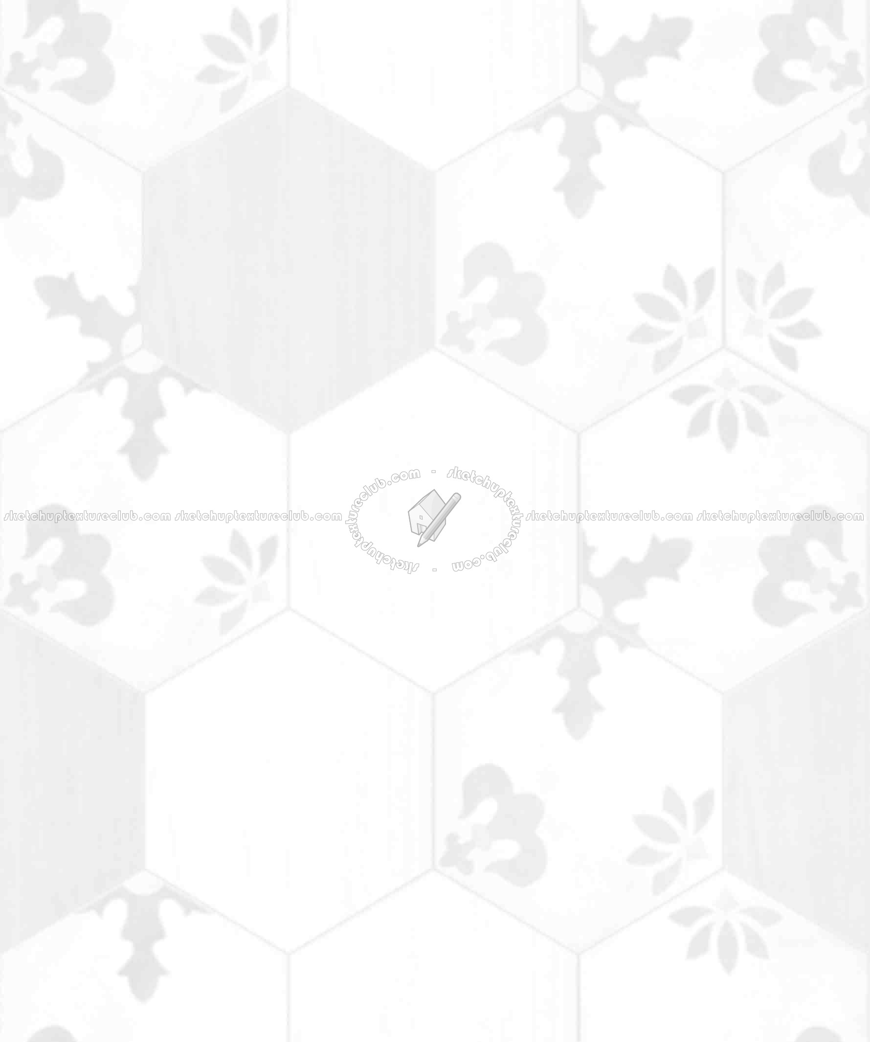 Textures   -   ARCHITECTURE   -   TILES INTERIOR   -   Hexagonal mixed  - Hexagonal tile texture seamless 17118 - Ambient occlusion