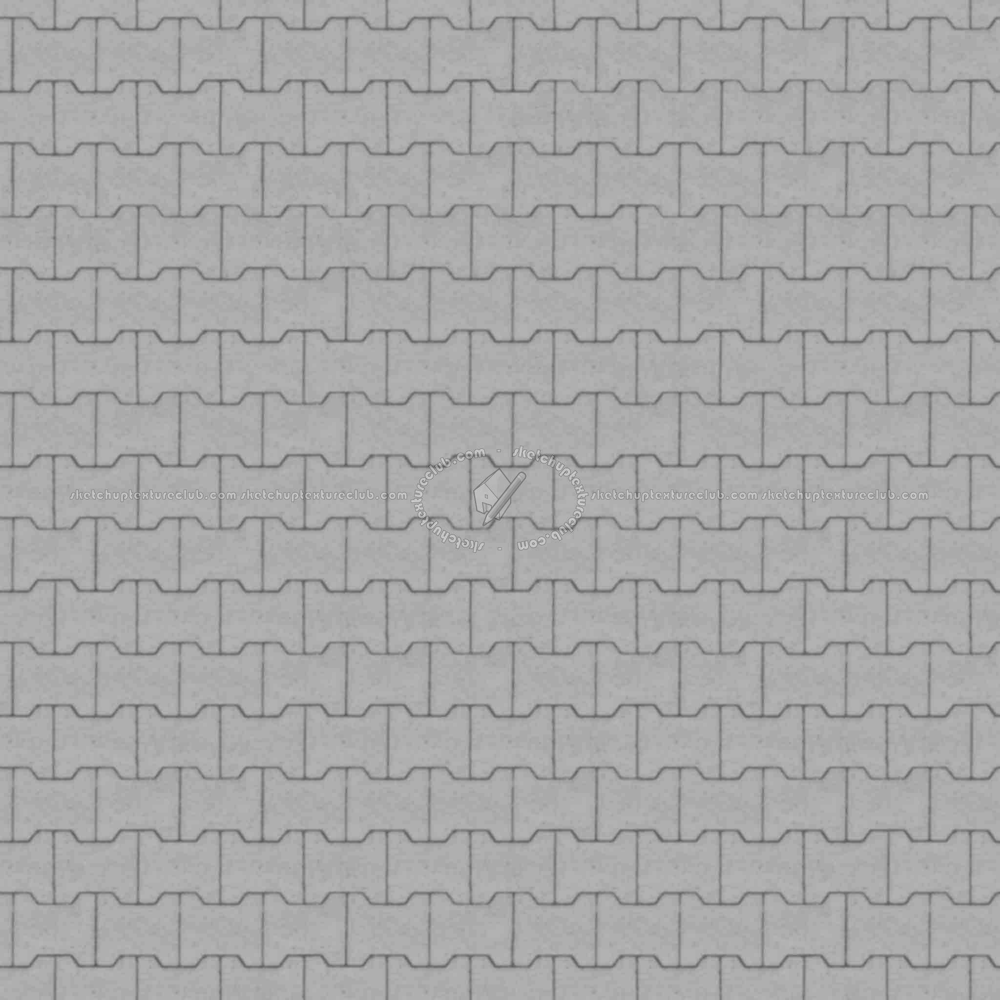 Textures - ARCHITECTURE - PAVING OUTDOOR - Concrete - Blocks regular - Paving outdoor concrete regular block texture seamless 05644 - Displacement