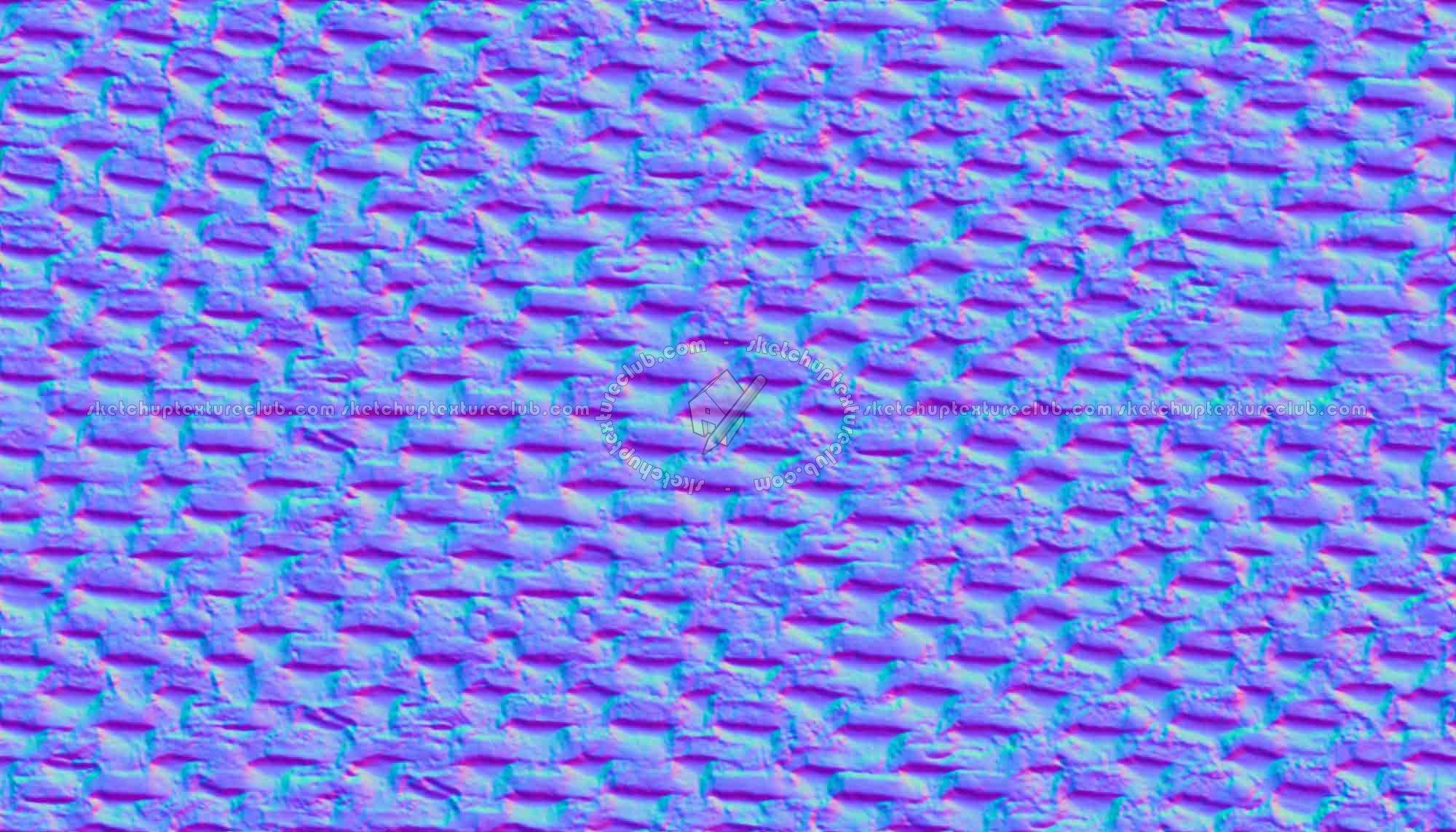 Textures   -   ARCHITECTURE   -   BRICKS   -   Special Bricks  - Special brick ancient rome texture seamless 00447 - Normal