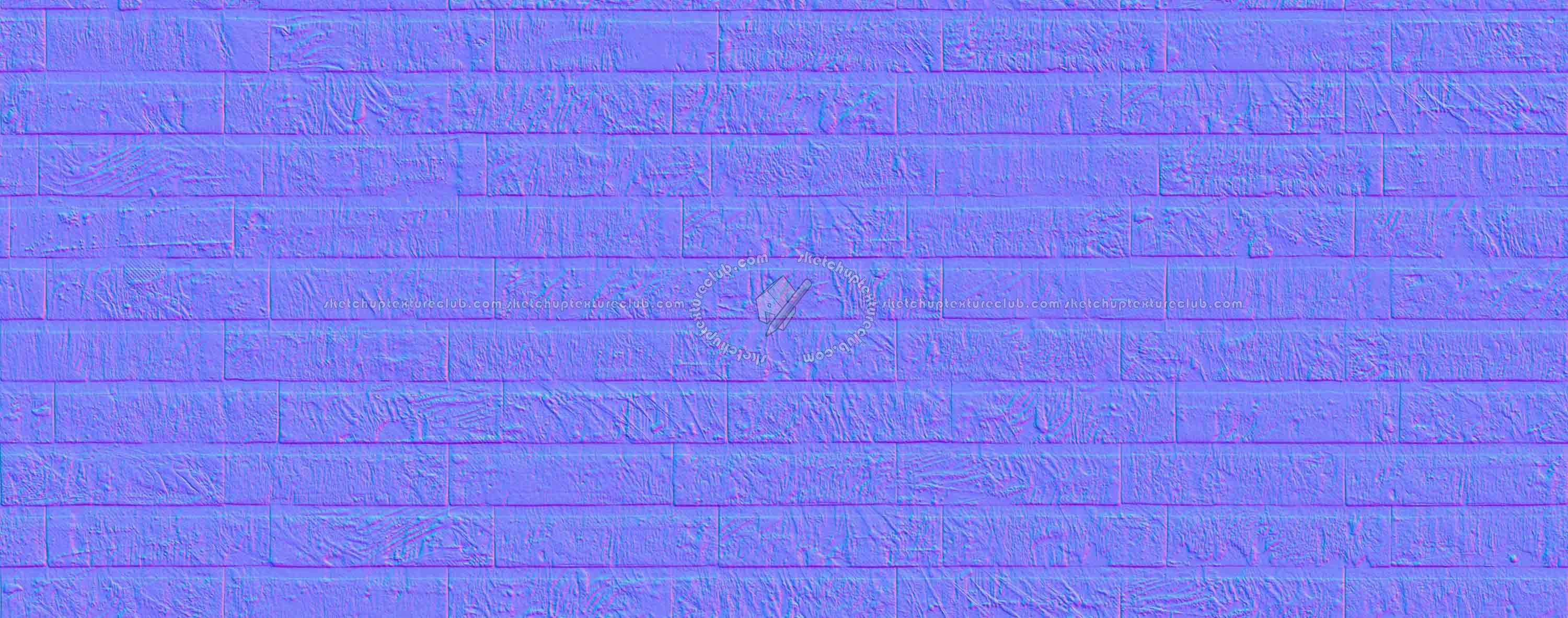 Textures   -   ARCHITECTURE   -   WALLS TILE OUTSIDE  - wall cladding bricks PBR texture seamless 21719 - Normal