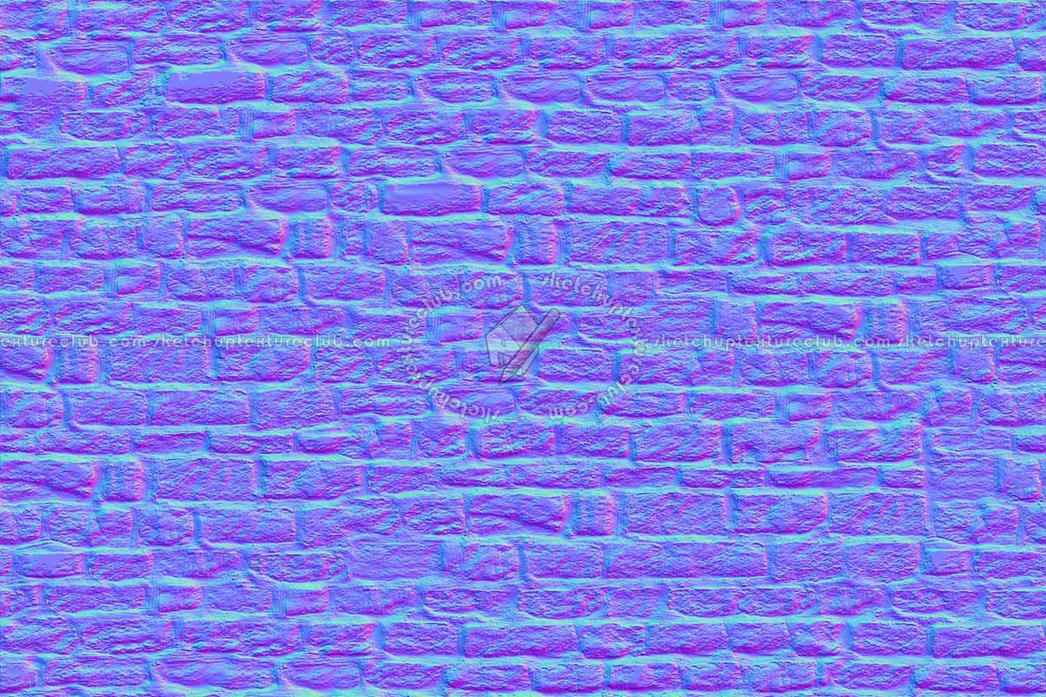 Textures   -   ARCHITECTURE   -   STONES WALLS   -   Stone blocks  - Wall stone with regular blocks texture seamless 08311 - Normal