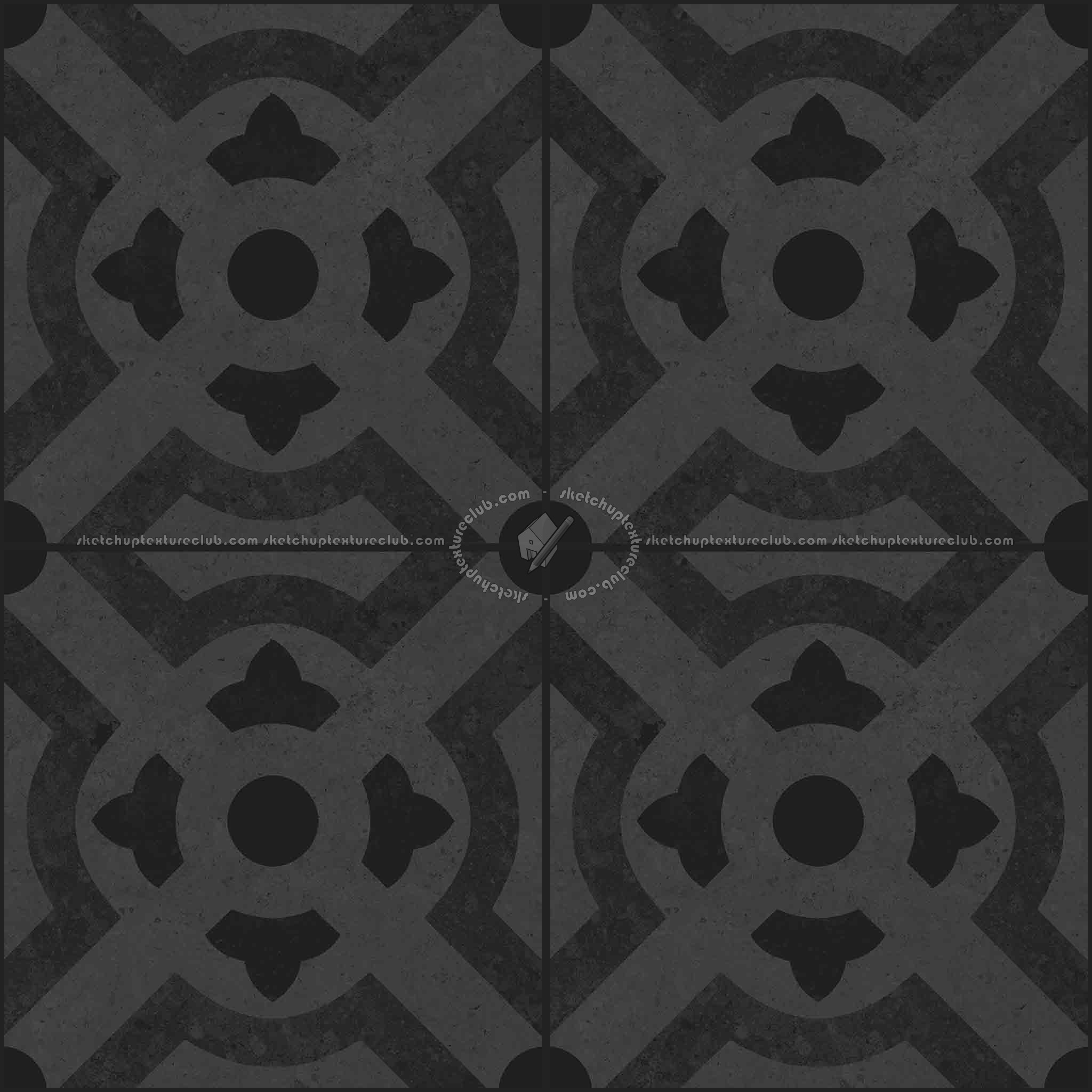 Textures   -   ARCHITECTURE   -   TILES INTERIOR   -   Ornate tiles   -   Geometric patterns  - Ceramic geometric tiles PBR texture seamless 21931 - Specular