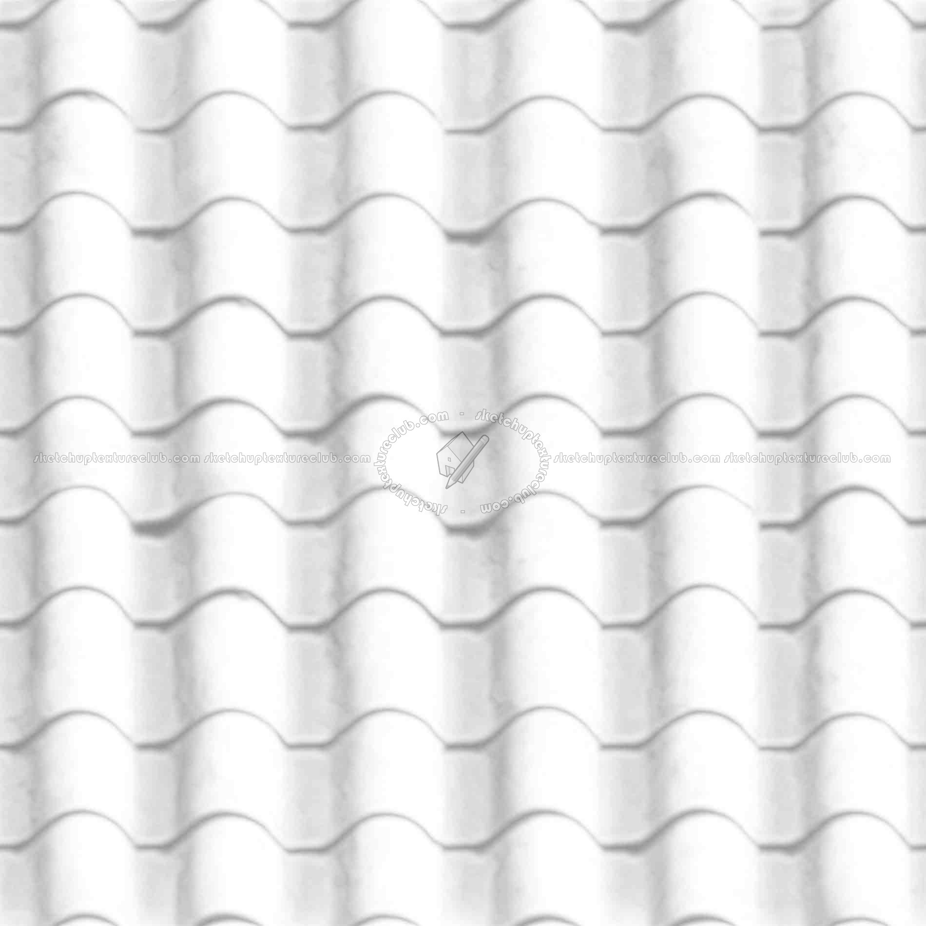 Textures   -   ARCHITECTURE   -   ROOFINGS   -   Clay roofs  - Clay roof texture seamless 19568 - Ambient occlusion