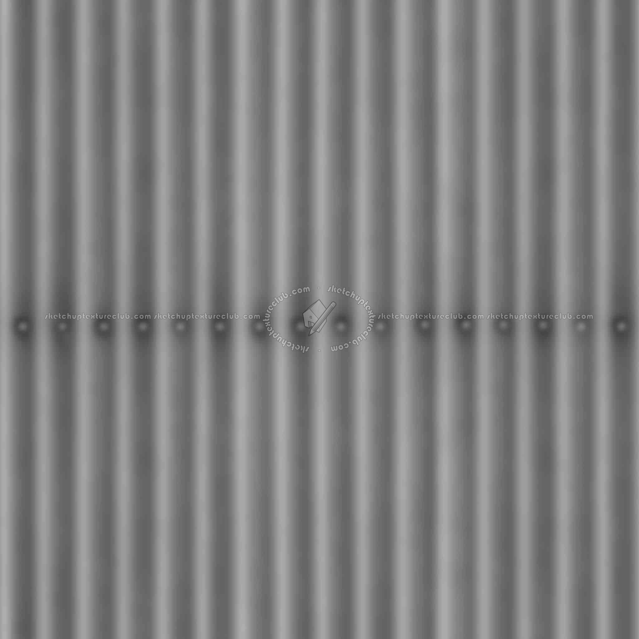 Textures   -   ARCHITECTURE   -   ROOFINGS   -   Metal roofs  - metal roofing texture seamless 22367 - Displacement