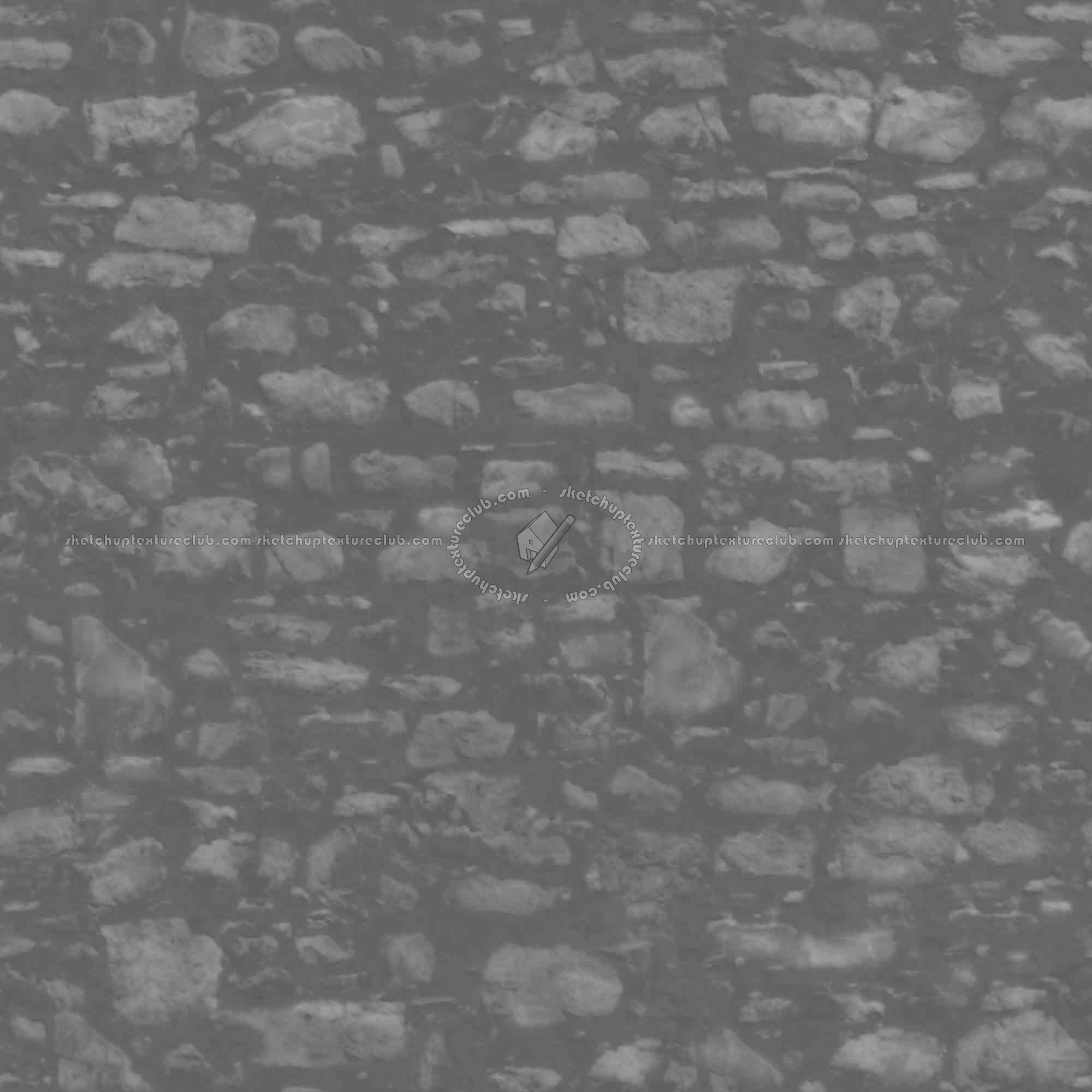 Textures   -   ARCHITECTURE   -   STONES WALLS   -   Stone walls  - Old wall stone texture seamless 08578 - Displacement