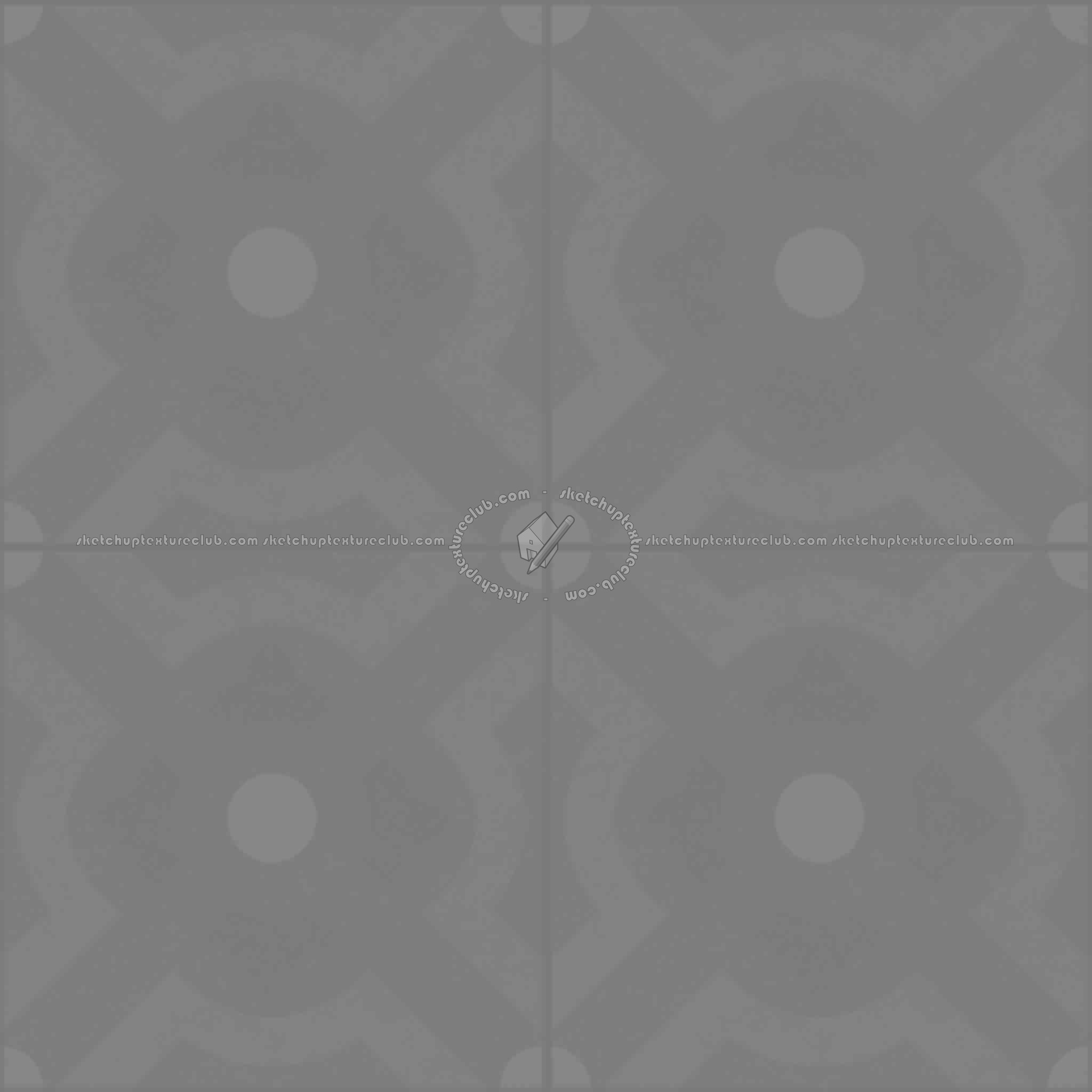 Textures - ARCHITECTURE - TILES INTERIOR - Ornate tiles - Geometric patterns - Ceramic geometric tiles PBR texture seamless 21932 - Displacement