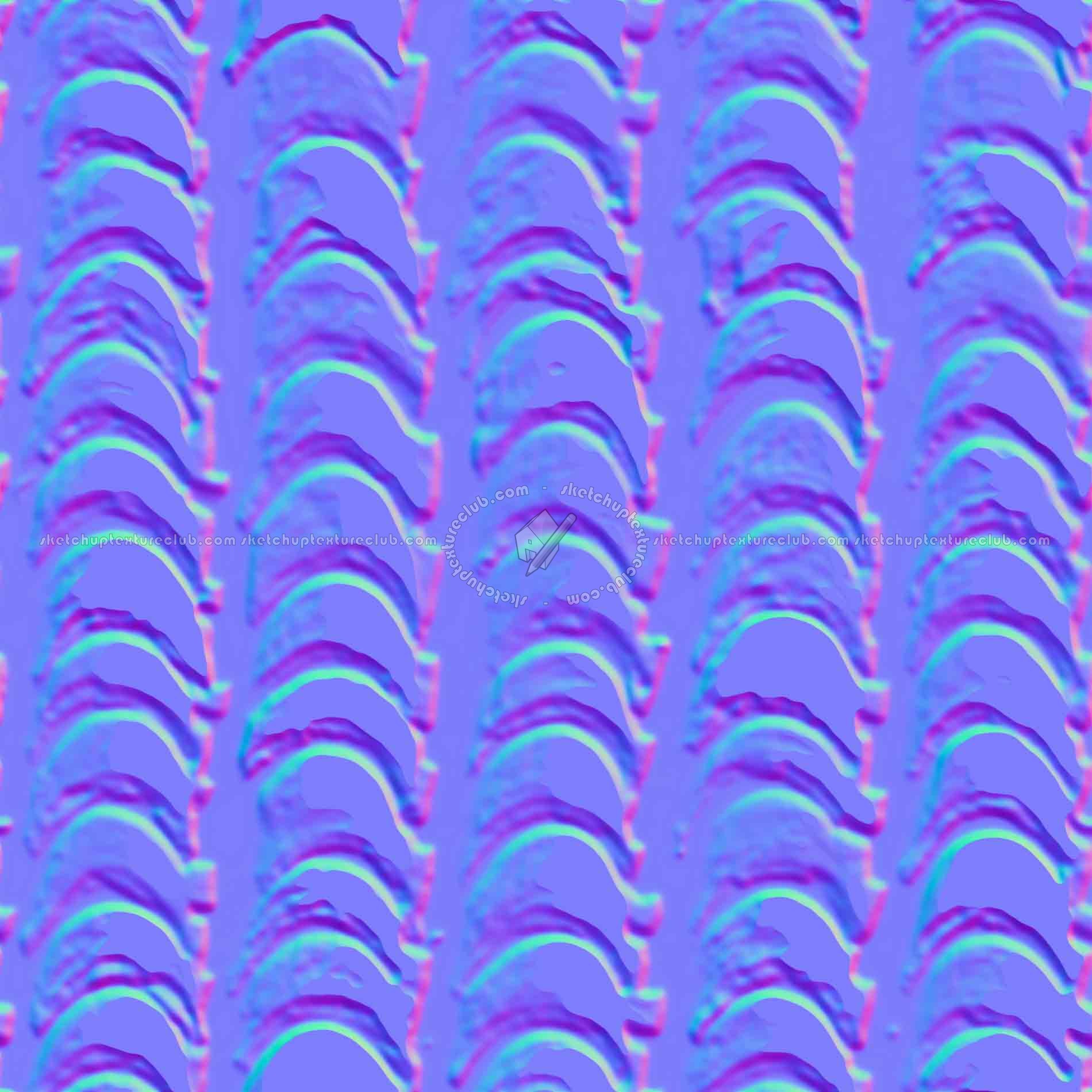 Textures   -   ARCHITECTURE   -   ROOFINGS   -   Clay roofs  - Clay roof texture seamless 19569 - Normal