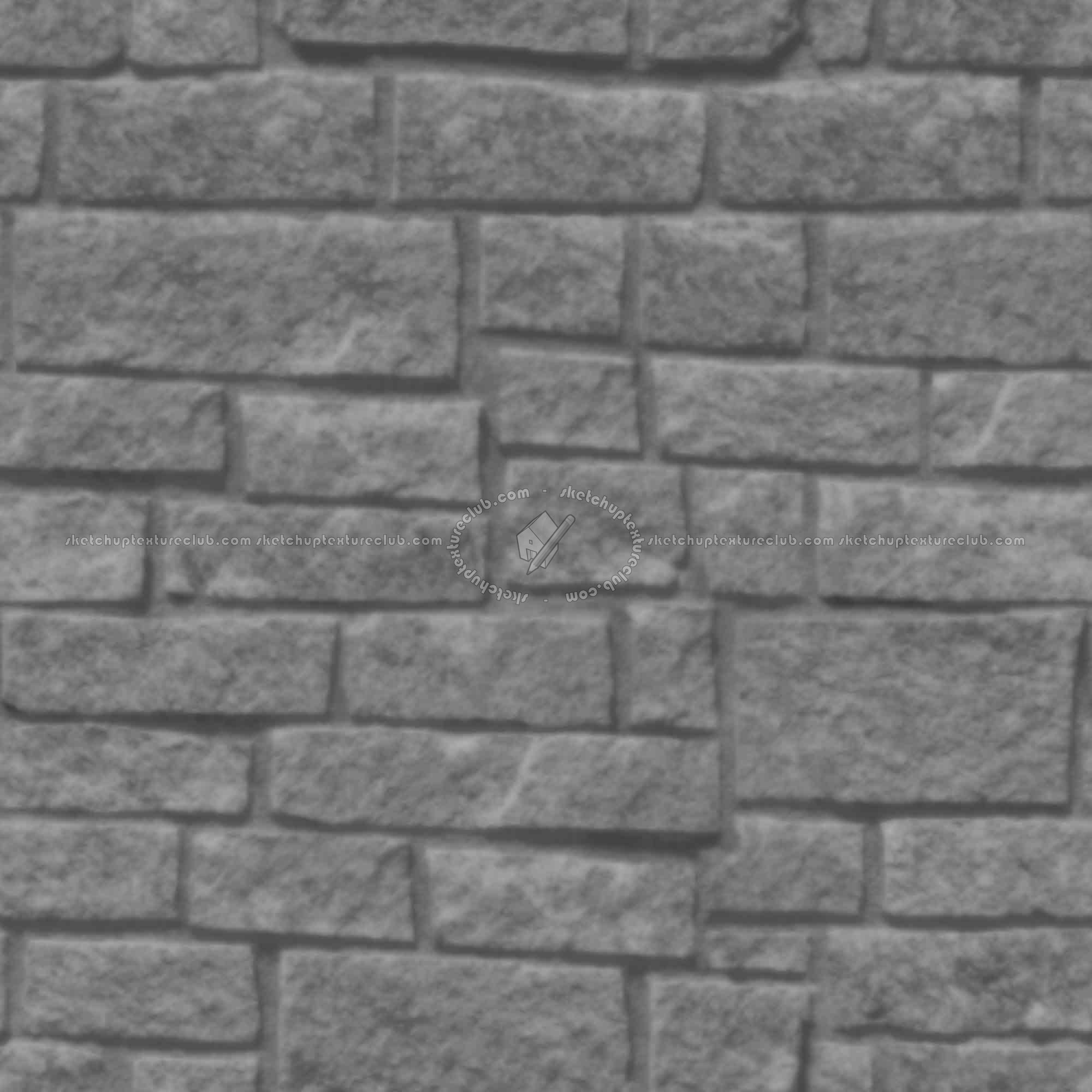 Textures   -   ARCHITECTURE   -   STONES WALLS   -   Stone walls  - Old wall stone texture seamless 08579 - Displacement