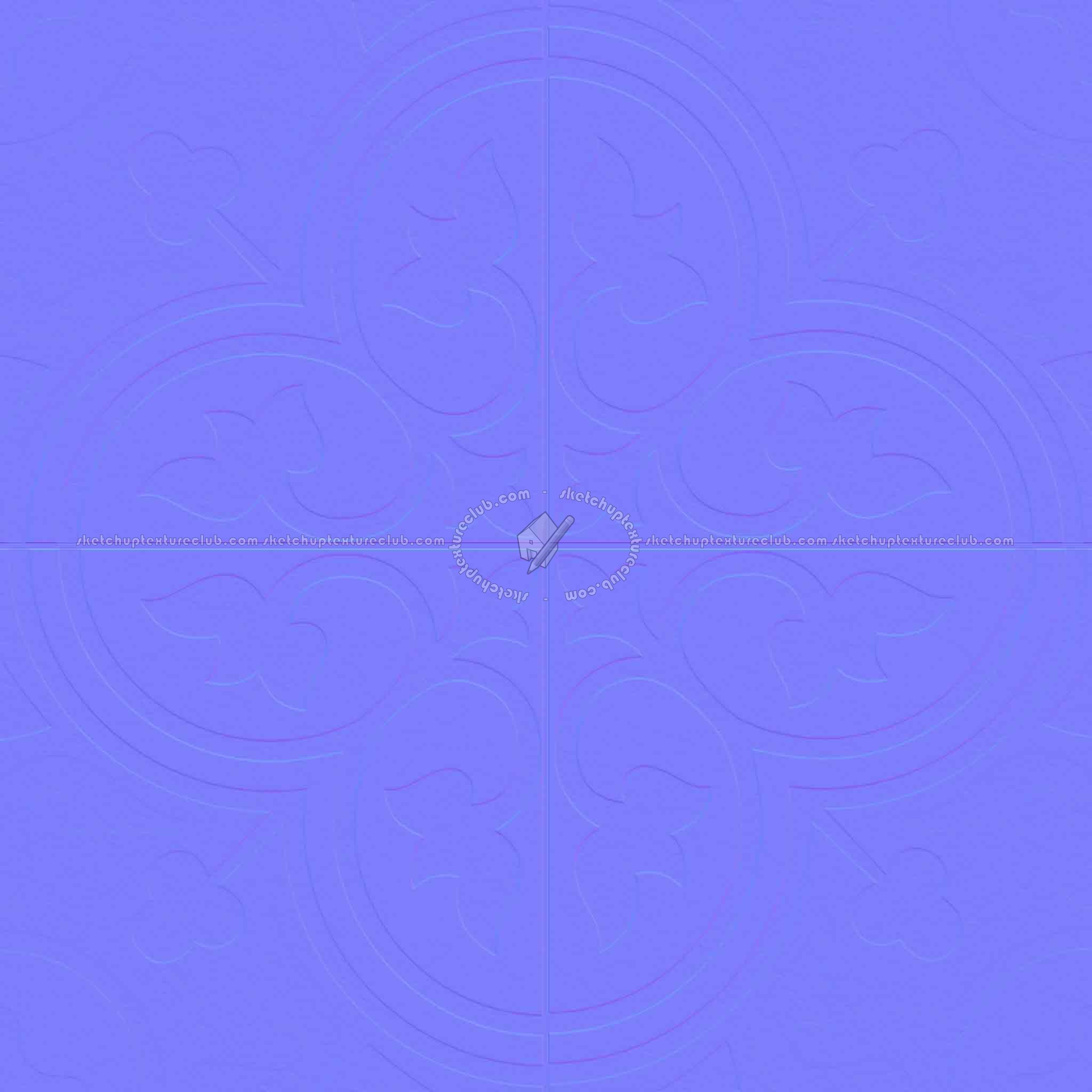 Textures   -   ARCHITECTURE   -   TILES INTERIOR   -   Ornate tiles   -   Geometric patterns  - Ceramic geometric tiles PBR texture seamless 21933 - Normal