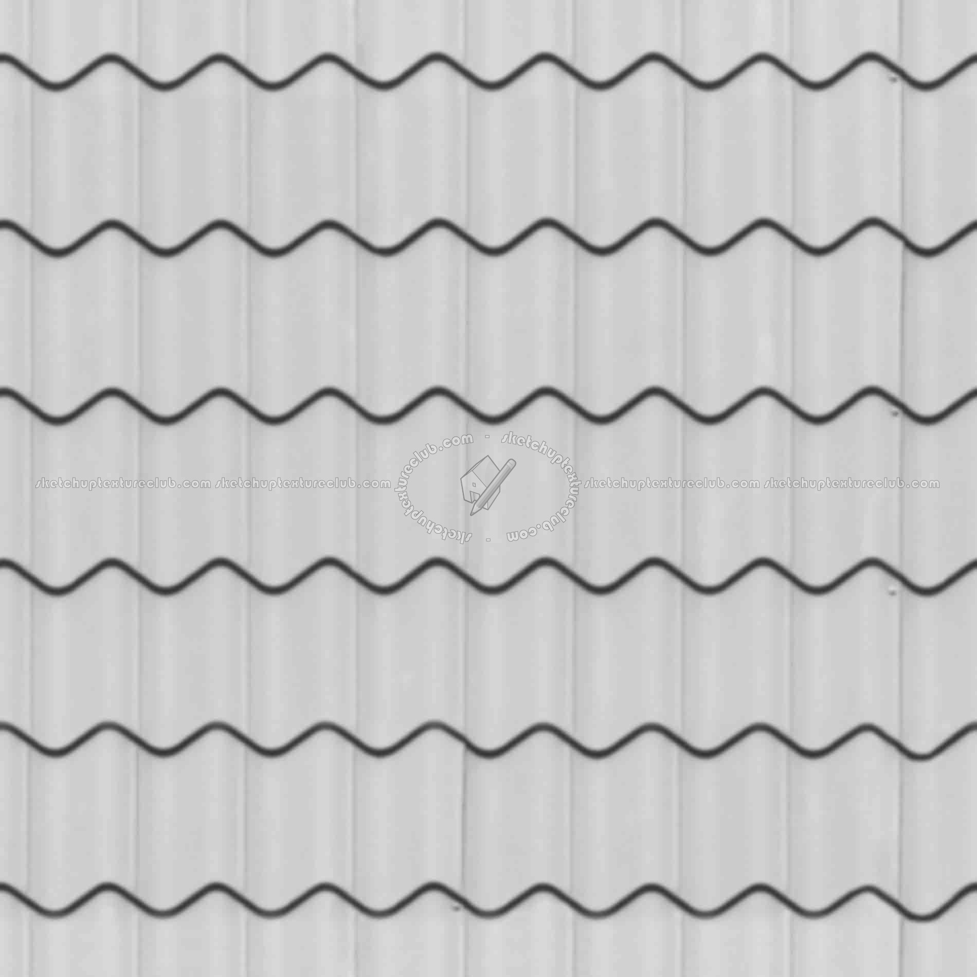 Textures   -   ARCHITECTURE   -   ROOFINGS   -   Clay roofs  - Clay roof texture seamless 19570 - Displacement