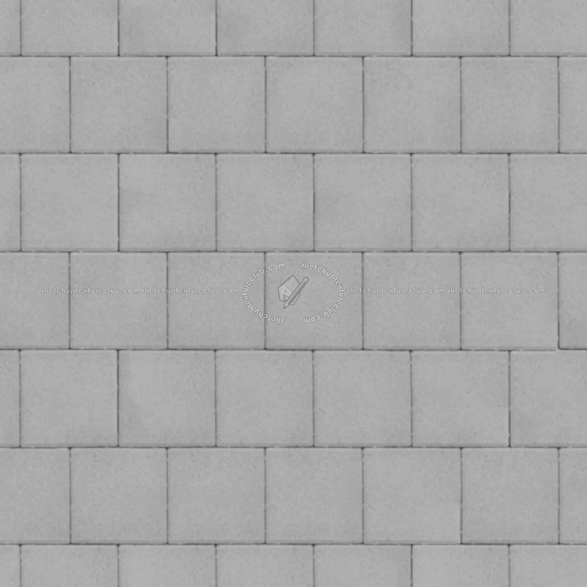 Textures   -   ARCHITECTURE   -   PAVING OUTDOOR   -   Concrete   -   Blocks regular  - Concrete tile paving PBR texture seamless 21987 - Displacement