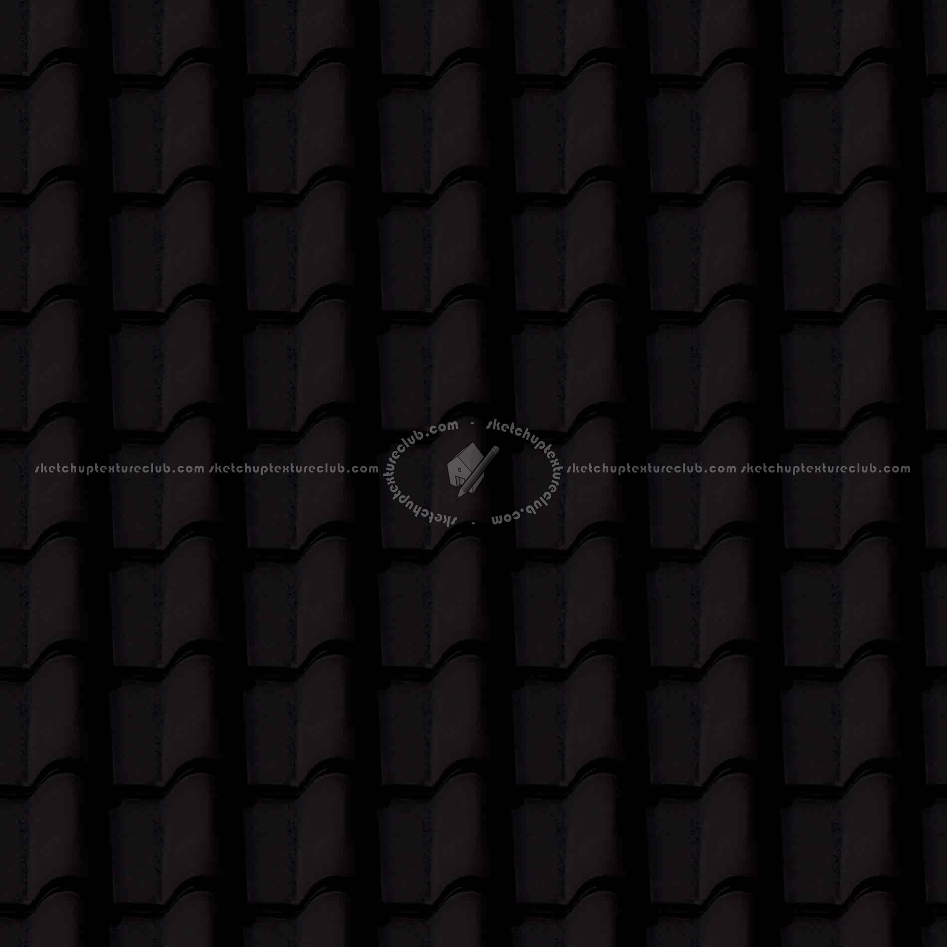 Textures   -   ARCHITECTURE   -   ROOFINGS   -   Clay roofs  - Clay roof texture seamless 19574 - Specular