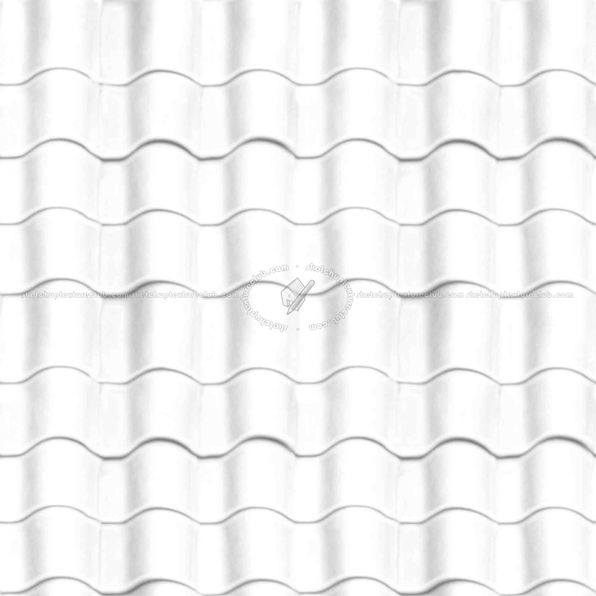 Textures   -   ARCHITECTURE   -   ROOFINGS   -   Clay roofs  - Clay roof texture seamless 19575 - Ambient occlusion