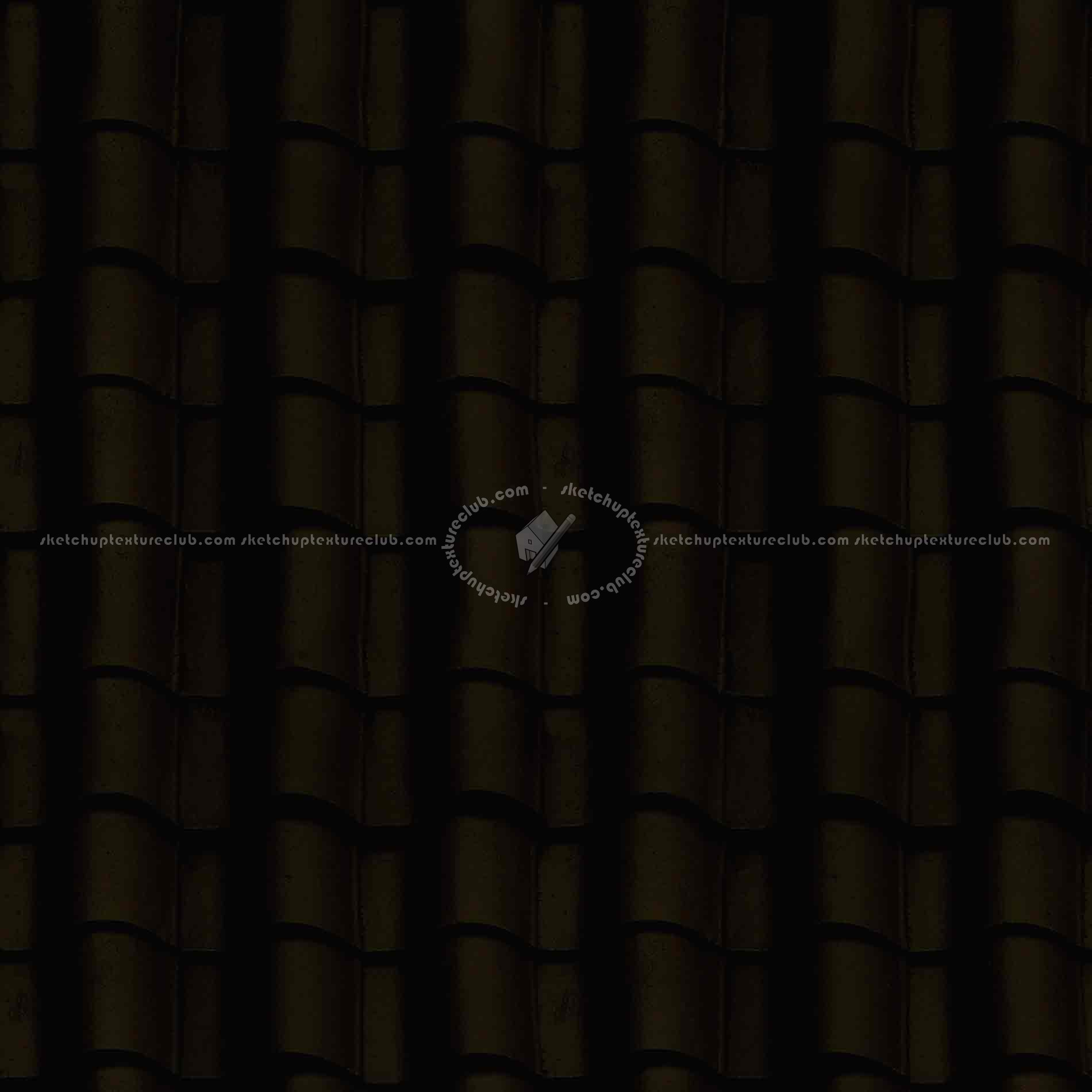 Textures   -   ARCHITECTURE   -   ROOFINGS   -   Clay roofs  - Clay roof texture seamless 19575 - Specular