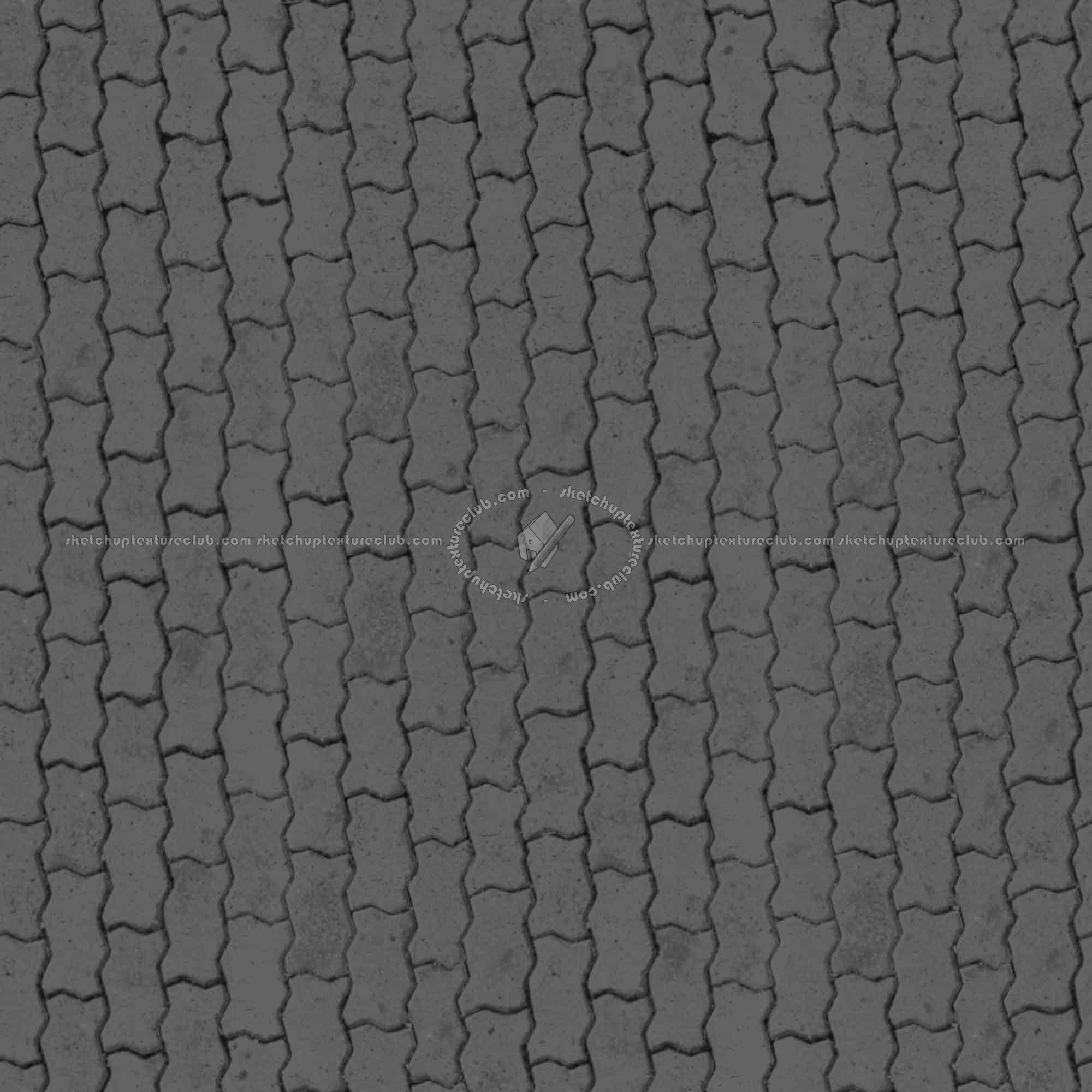 Textures   -   ARCHITECTURE   -   PAVING OUTDOOR   -   Pavers stone   -   Blocks regular  - Paver stone regular blocks texture seamless 17018 - Displacement