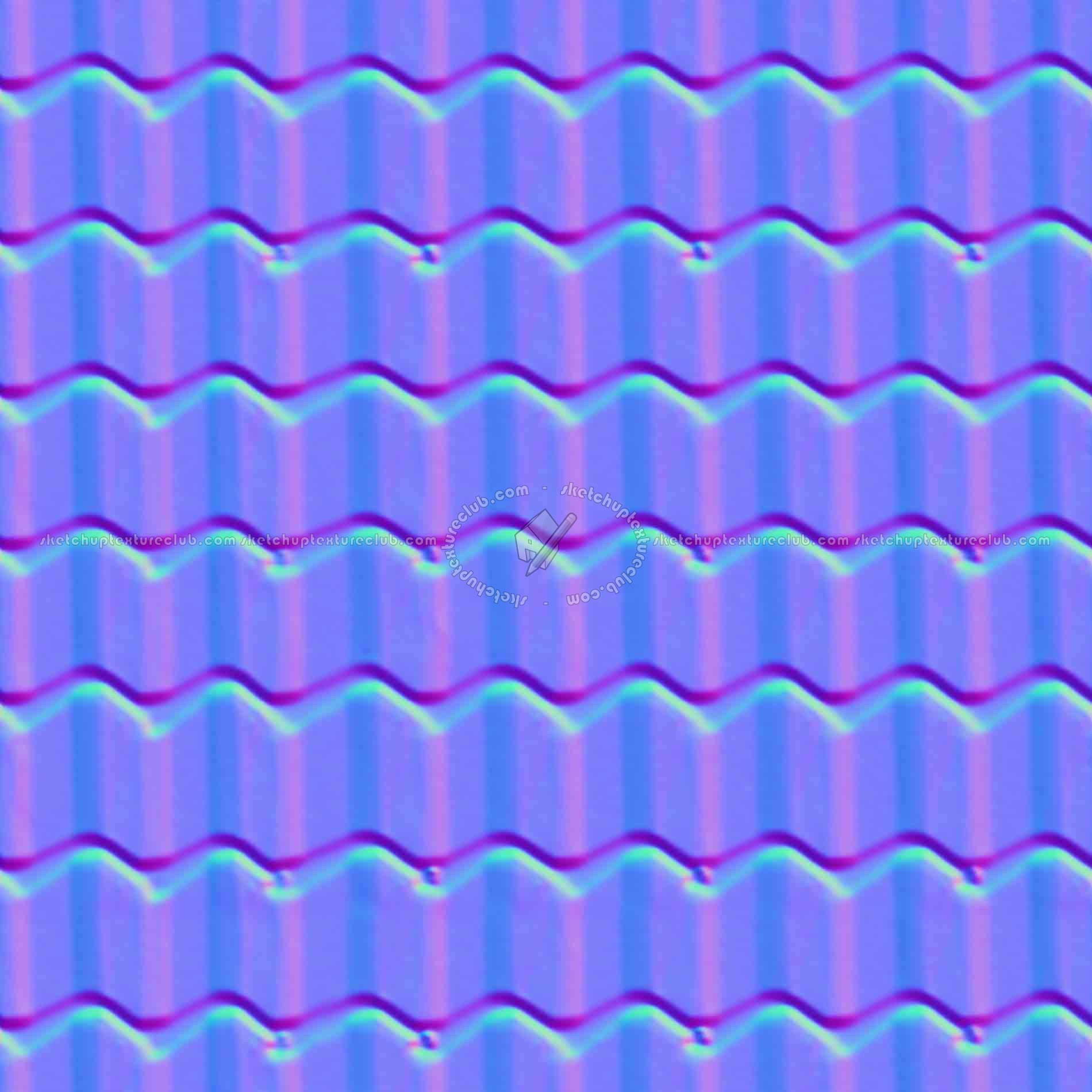 Textures   -   ARCHITECTURE   -   ROOFINGS   -   Clay roofs  - Clay roof texture seamless 19576 - Normal