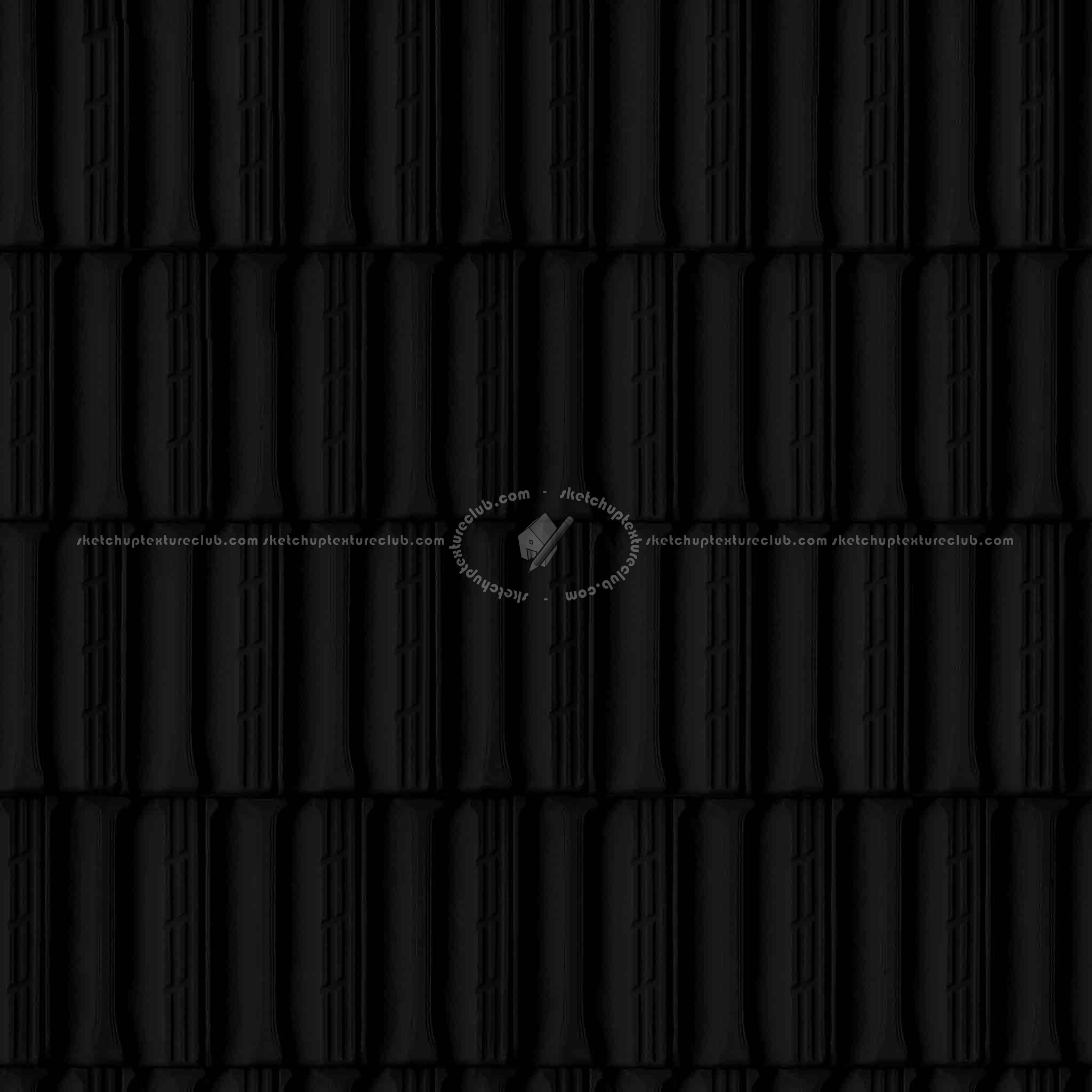 Textures   -   ARCHITECTURE   -   ROOFINGS   -   Clay roofs  - Clay roofing Marseille texture seamless 03341 - Specular