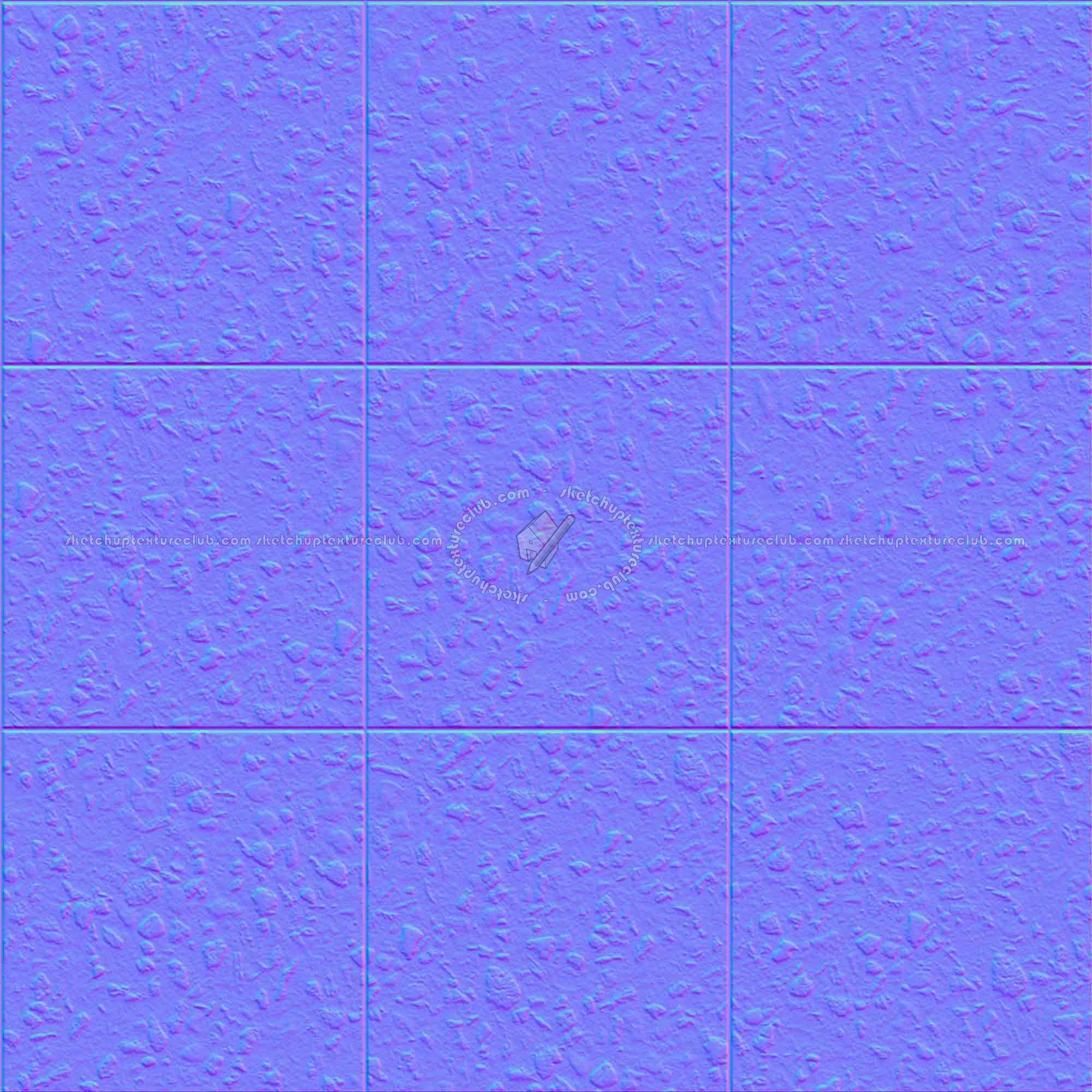 Textures   -   ARCHITECTURE   -   PAVING OUTDOOR   -   Exposed aggregate  - Exposed aggregate concrete tile PBR textures seamless 21763 - Normal