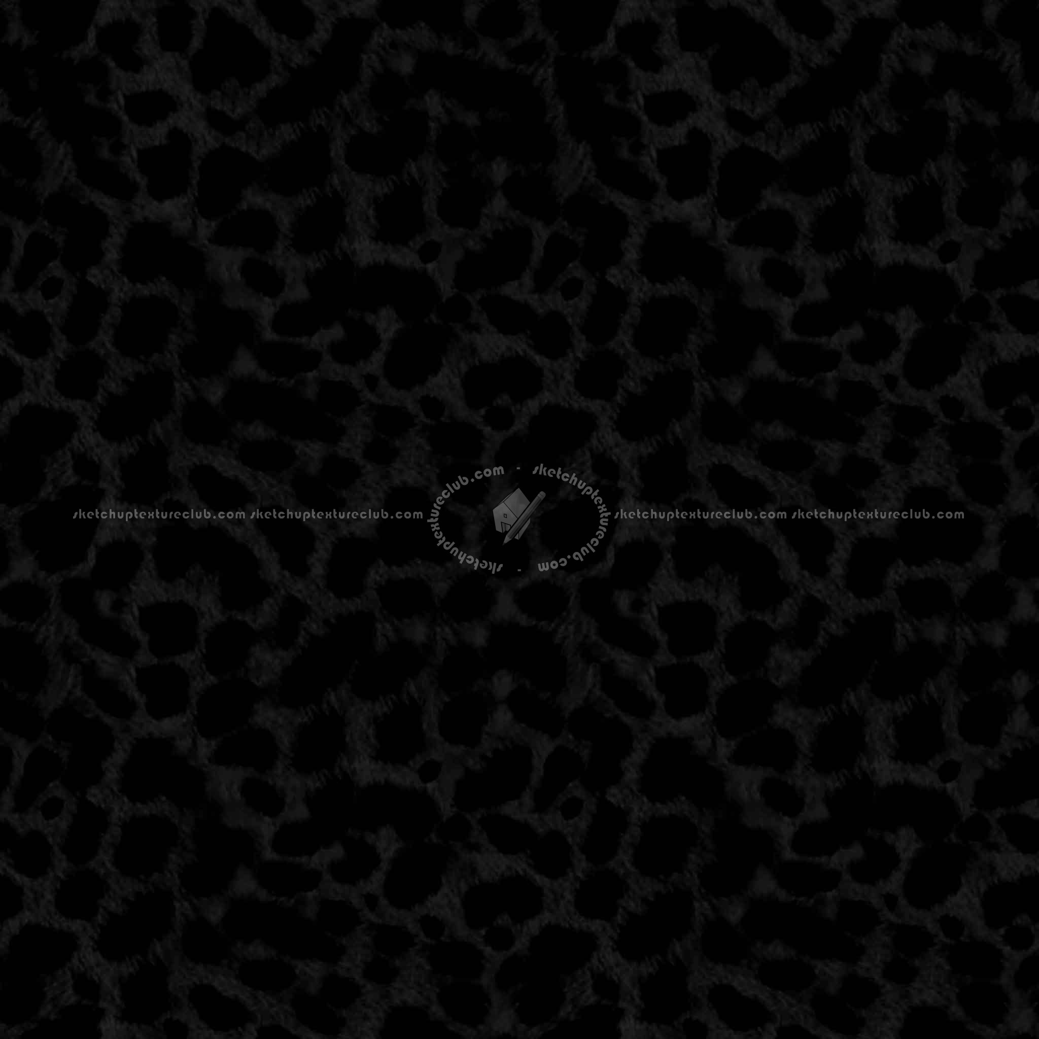 Textures   -   MATERIALS   -   FUR ANIMAL  - Ghepardo faux fake fur animal texture seamless 09552 - Specular
