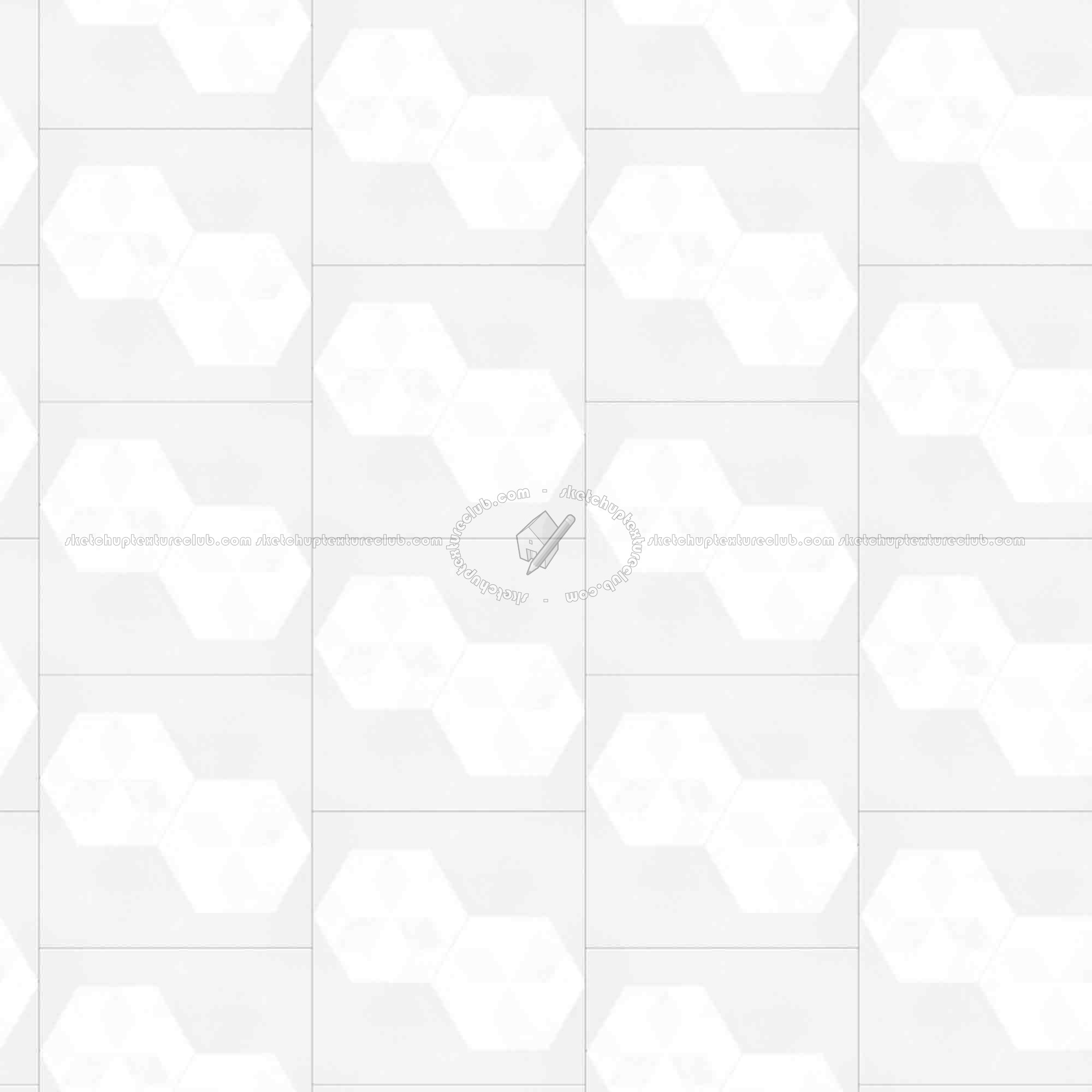 Textures   -   ARCHITECTURE   -   TILES INTERIOR   -   Hexagonal mixed  - Hexagonal tile texture seamless 16866 - Ambient occlusion