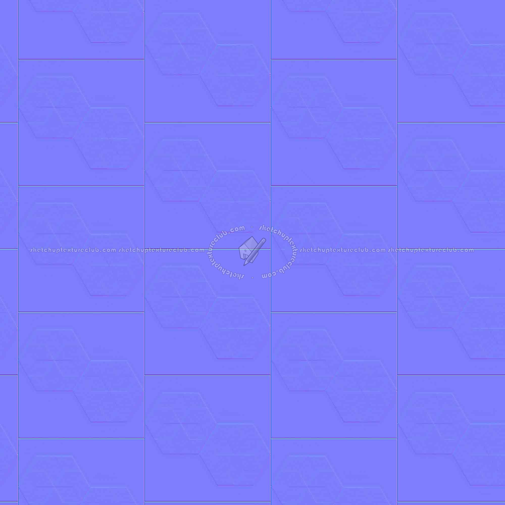 Textures   -   ARCHITECTURE   -   TILES INTERIOR   -   Hexagonal mixed  - Hexagonal tile texture seamless 16866 - Normal