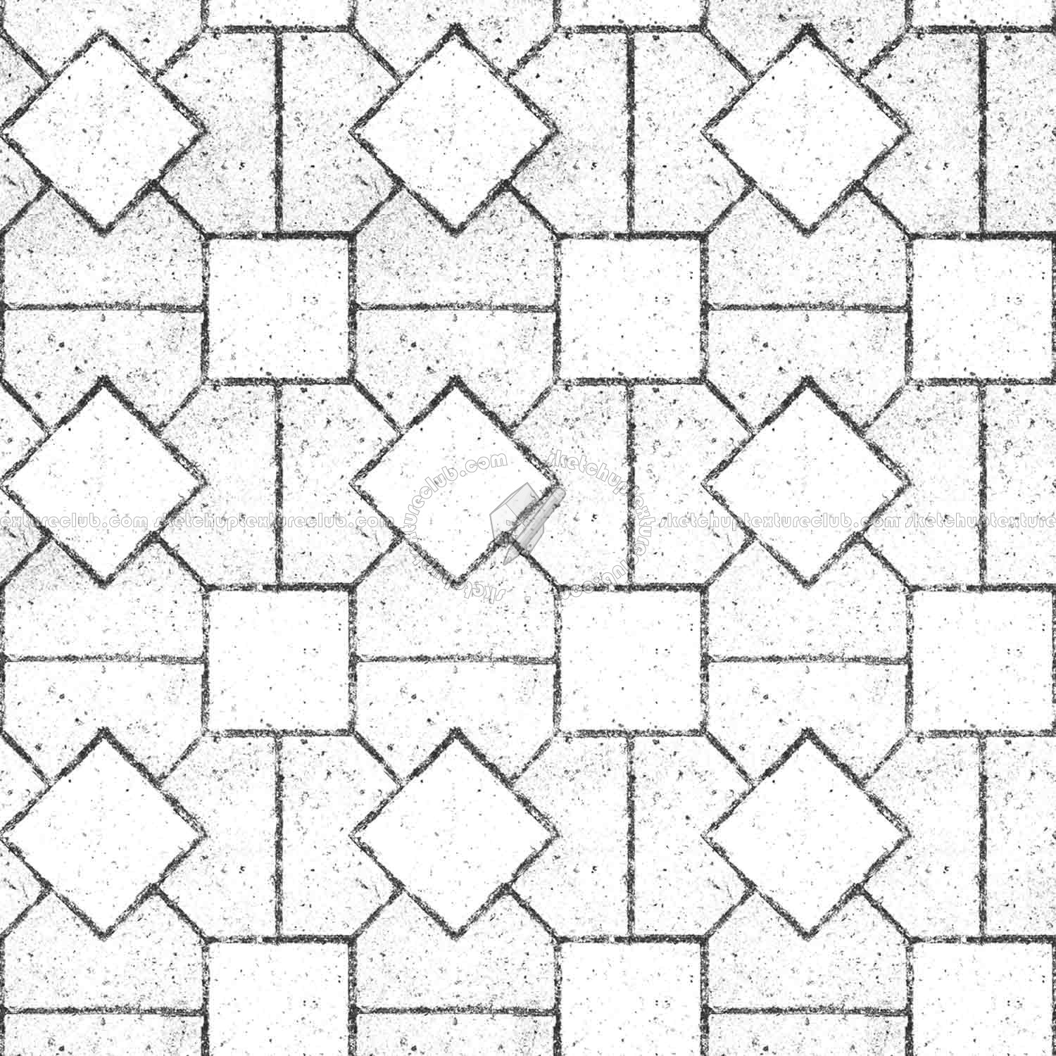 Textures   -   ARCHITECTURE   -   PAVING OUTDOOR   -   Concrete   -   Blocks mixed  - Paving concrete mixed size texture seamless 05563 - Bump