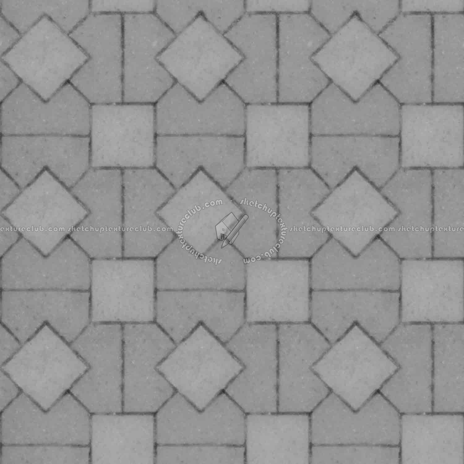 Textures   -   ARCHITECTURE   -   PAVING OUTDOOR   -   Concrete   -   Blocks mixed  - Paving concrete mixed size texture seamless 05563 - Displacement