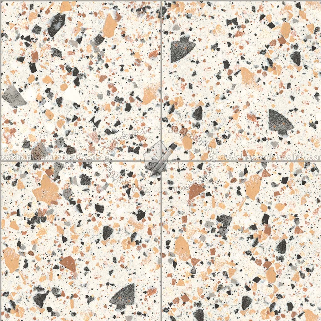 terrazzo floor tile PBR texture seamless 21477
