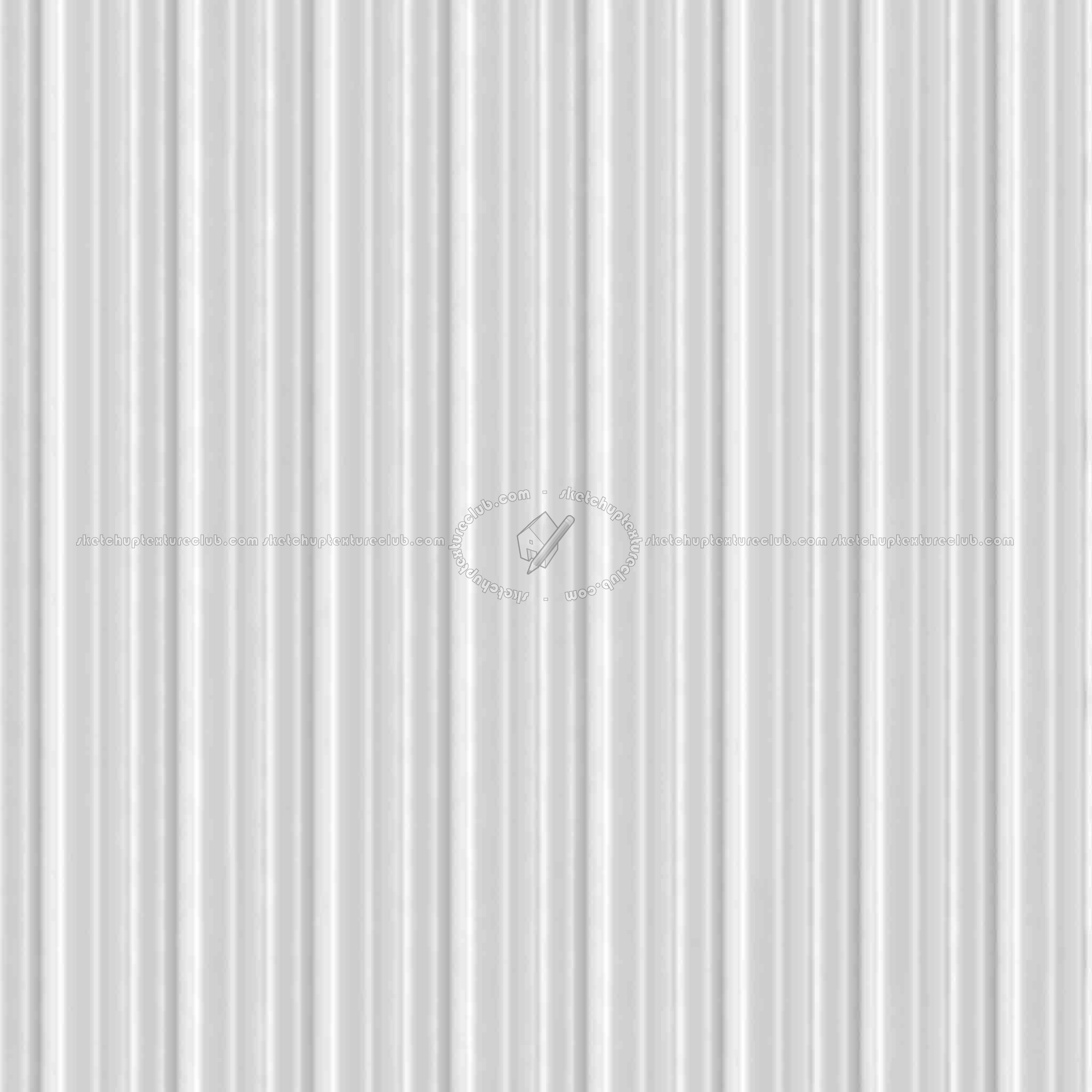 Textures   -   MATERIALS   -   METALS   -   Corrugated  - Corrugated steel texture seamless 09937 - Displacement