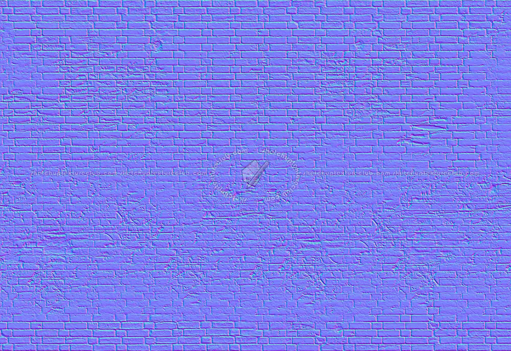 Textures   -   ARCHITECTURE   -   BRICKS   -   Damaged bricks  - Damaged bricks texture seamless 00121 - Normal