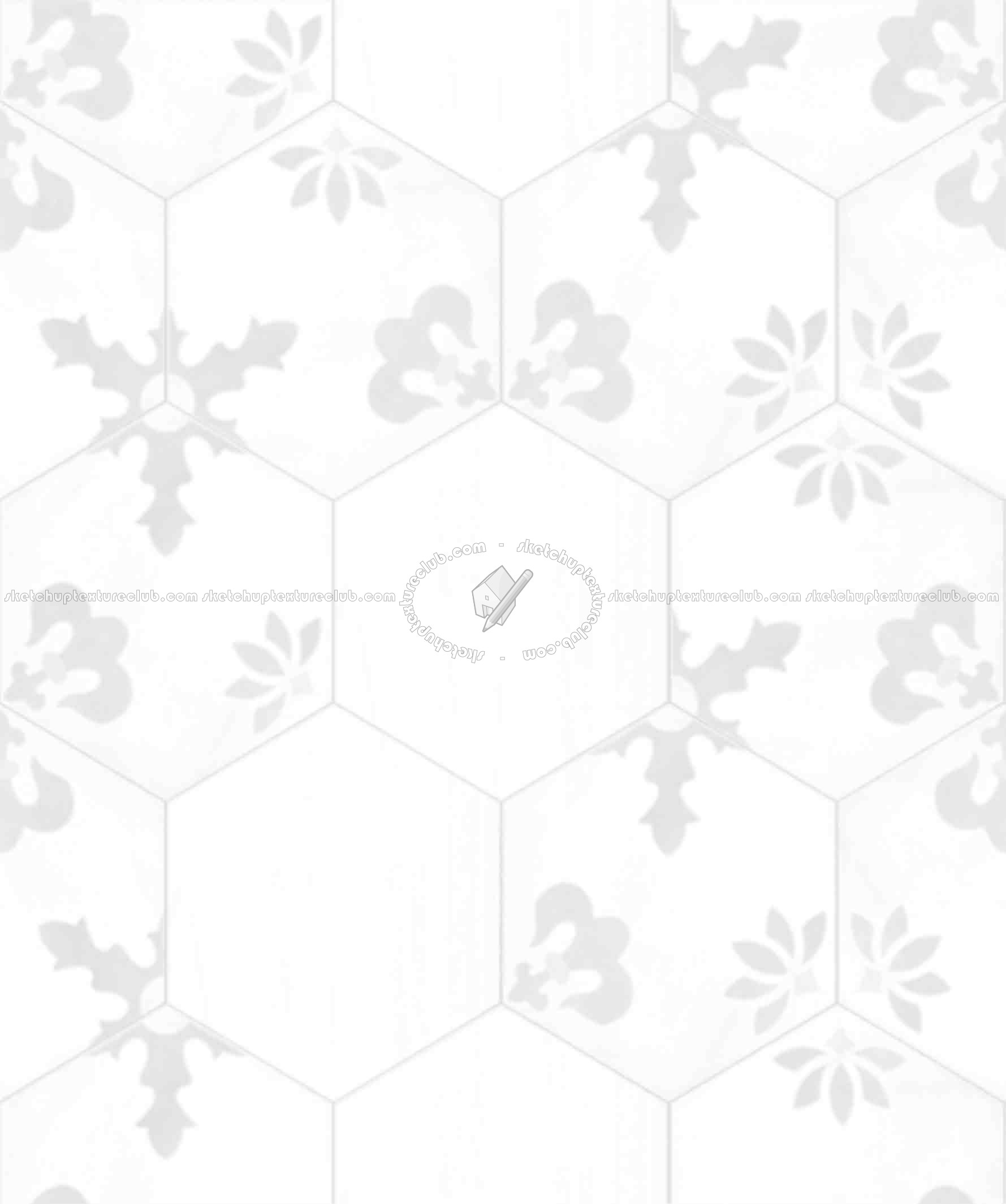 Textures   -   ARCHITECTURE   -   TILES INTERIOR   -   Hexagonal mixed  - Hexagonal tile texture seamless 17119 - Ambient occlusion