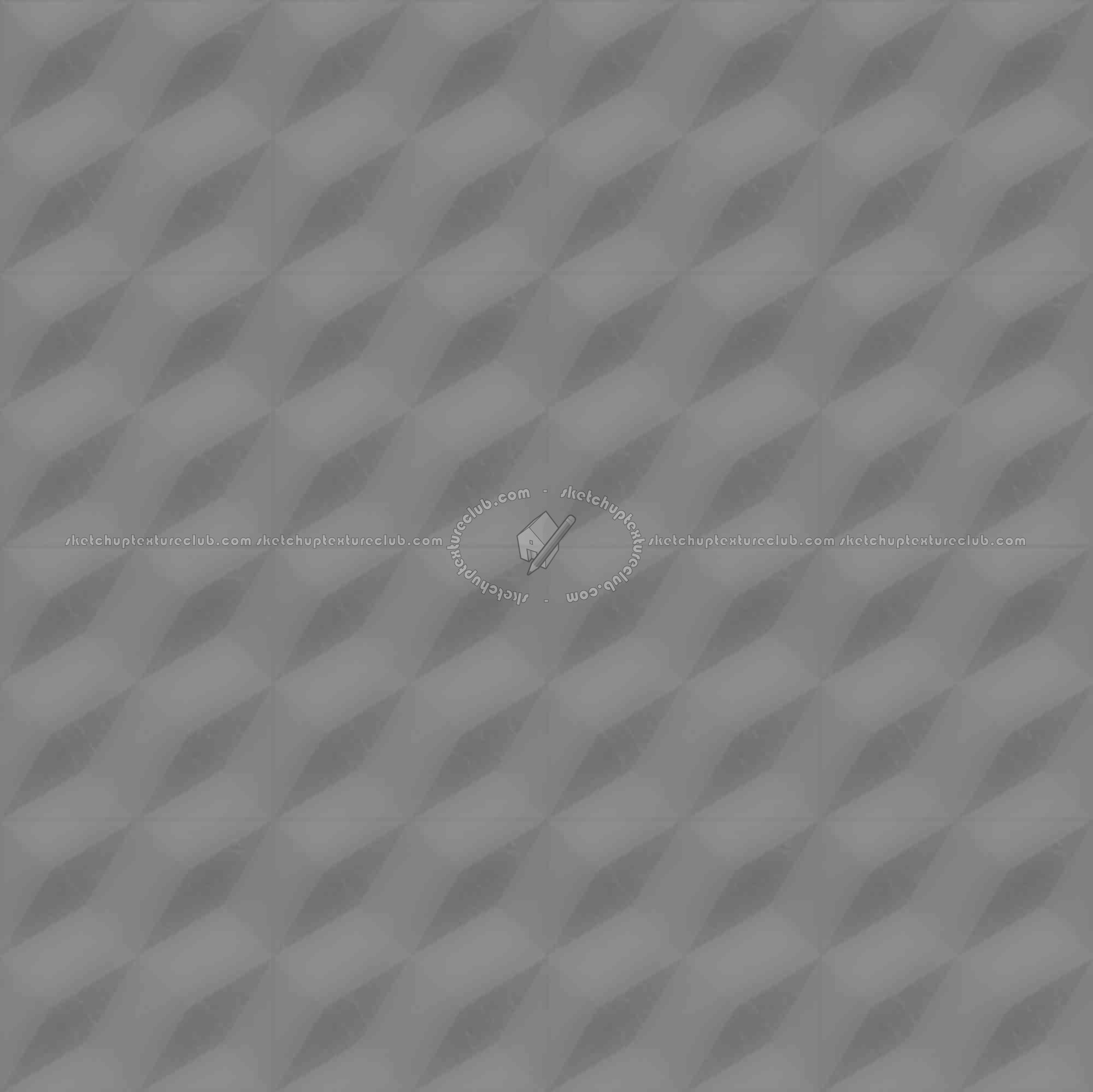 Textures   -   ARCHITECTURE   -   TILES INTERIOR   -   Marble tiles   -   White  - Illusion black white marble floor tile texture seamless 14821 - Displacement