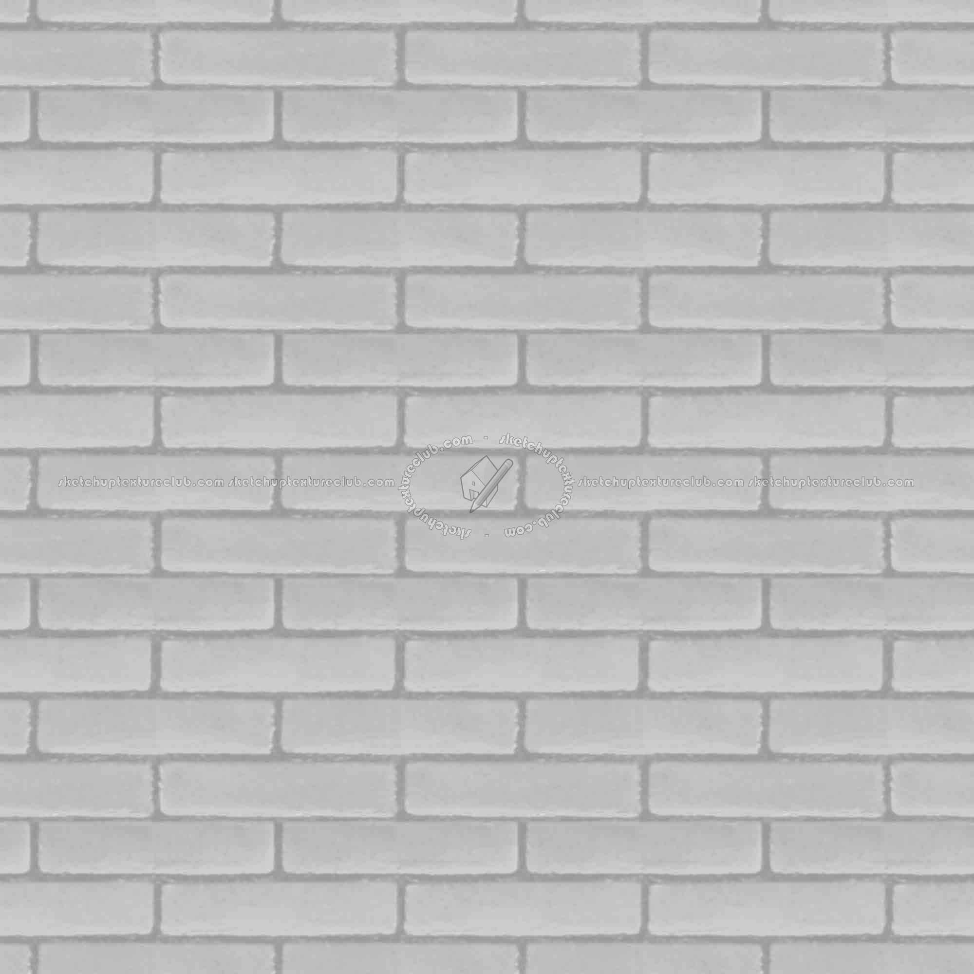 Textures   -   ARCHITECTURE   -   BRICKS   -   White Bricks  - White bricks texture seamless 00509 - Displacement