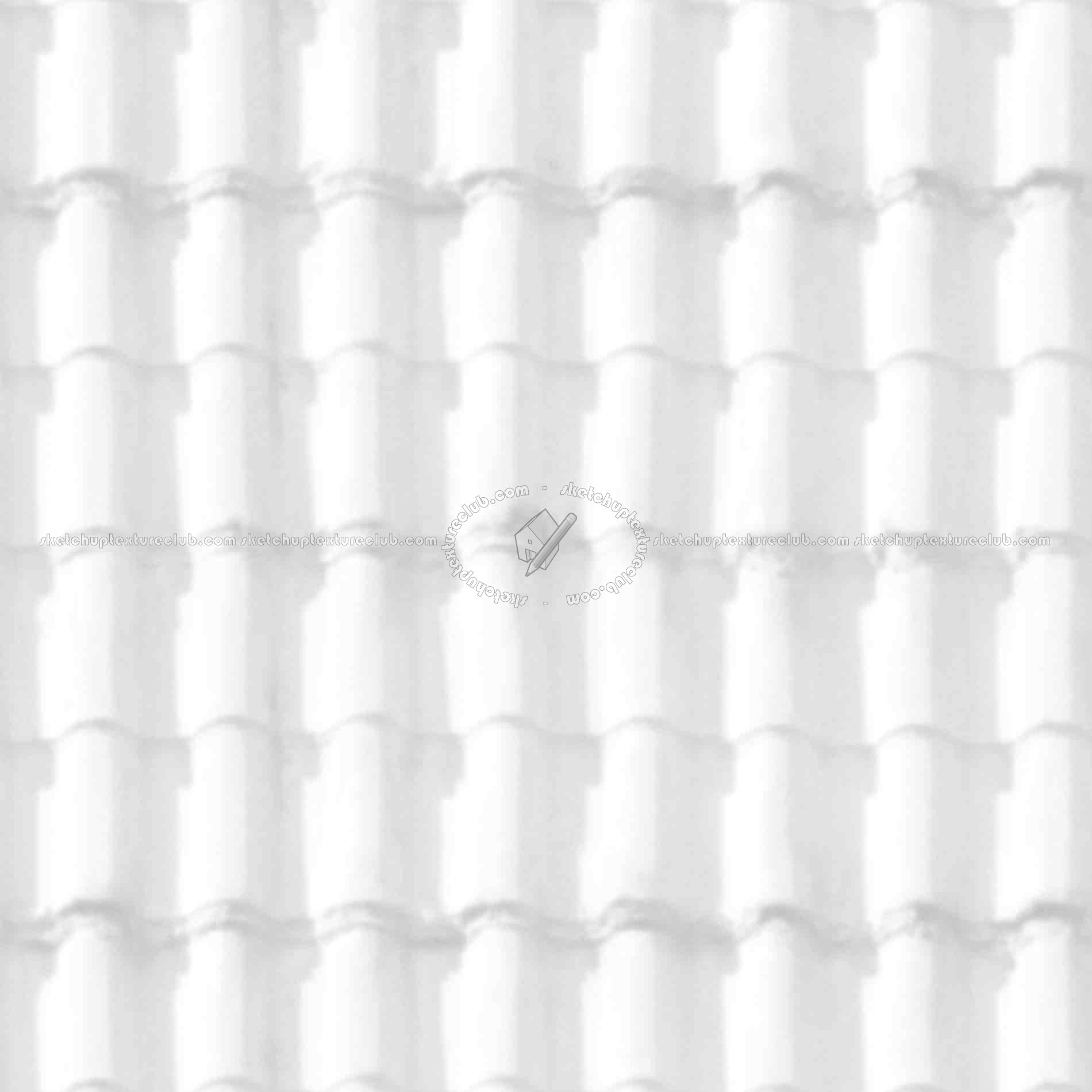 Textures   -   ARCHITECTURE   -   ROOFINGS   -   Clay roofs  - Clay roof texture seamless 19578 - Ambient occlusion