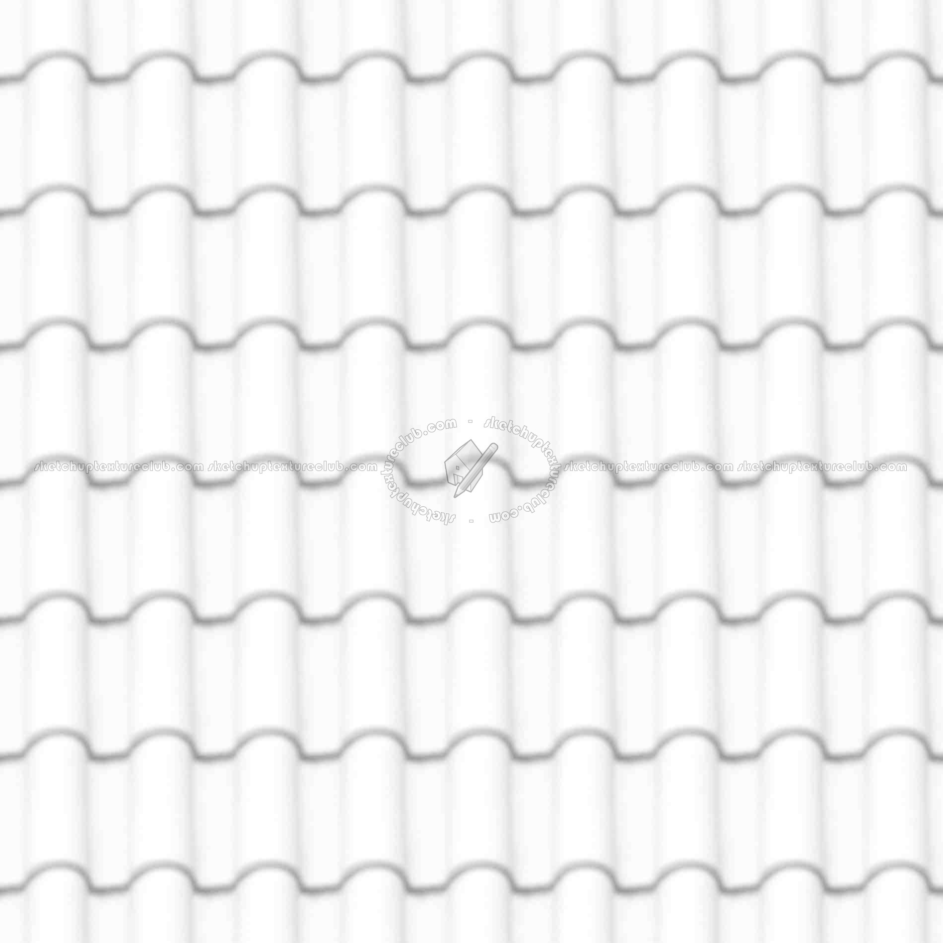 Textures   -   ARCHITECTURE   -   ROOFINGS   -   Clay roofs  - Clay roof texture seamless 19580 - Ambient occlusion