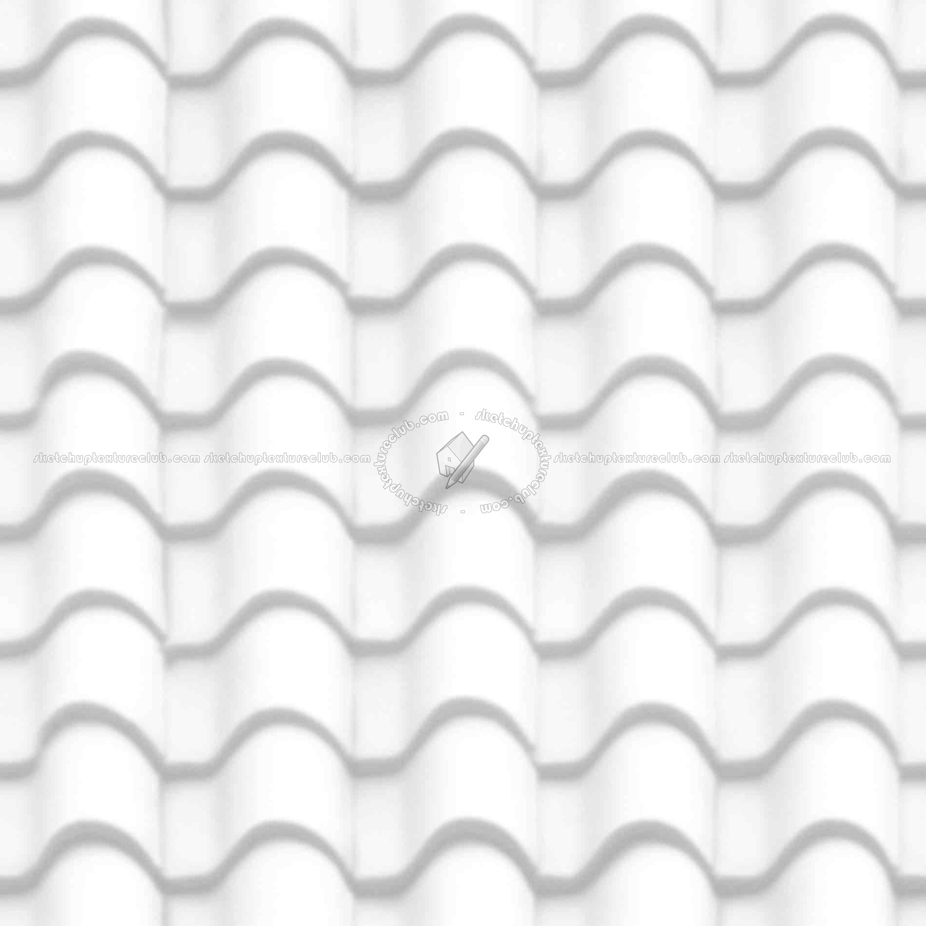 Textures   -   ARCHITECTURE   -   ROOFINGS   -   Clay roofs  - Clay roof texture seamless 19581 - Ambient occlusion