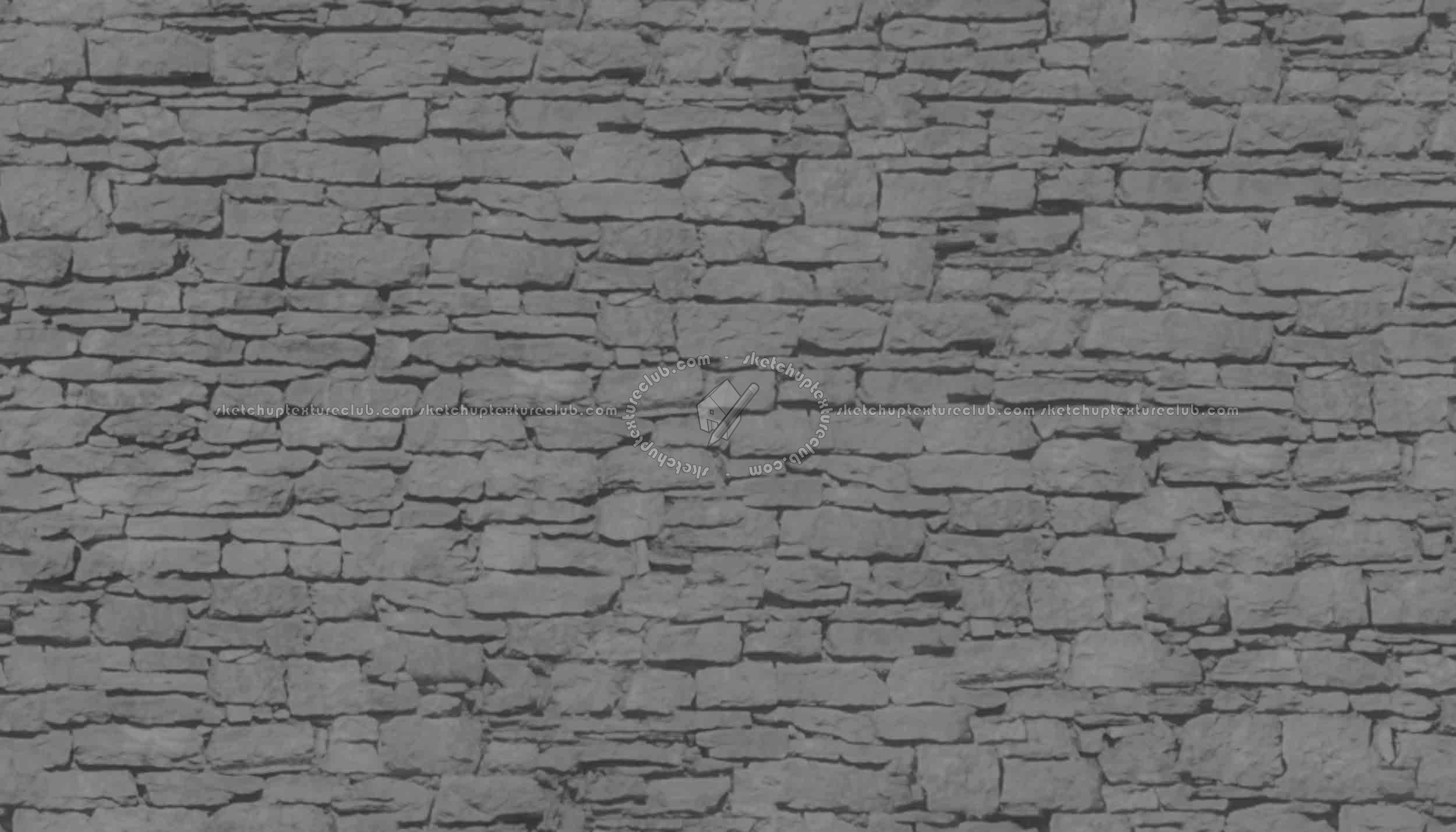 Textures   -   ARCHITECTURE   -   STONES WALLS   -   Stone walls  - Old wall stone texture seamless 17340 - Displacement