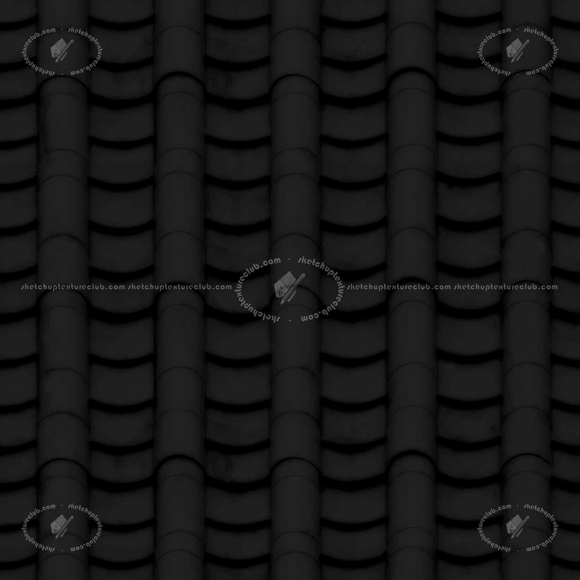 Textures   -   ARCHITECTURE   -   ROOFINGS   -   Clay roofs  - Clay roof texture seamless 19585 - Specular