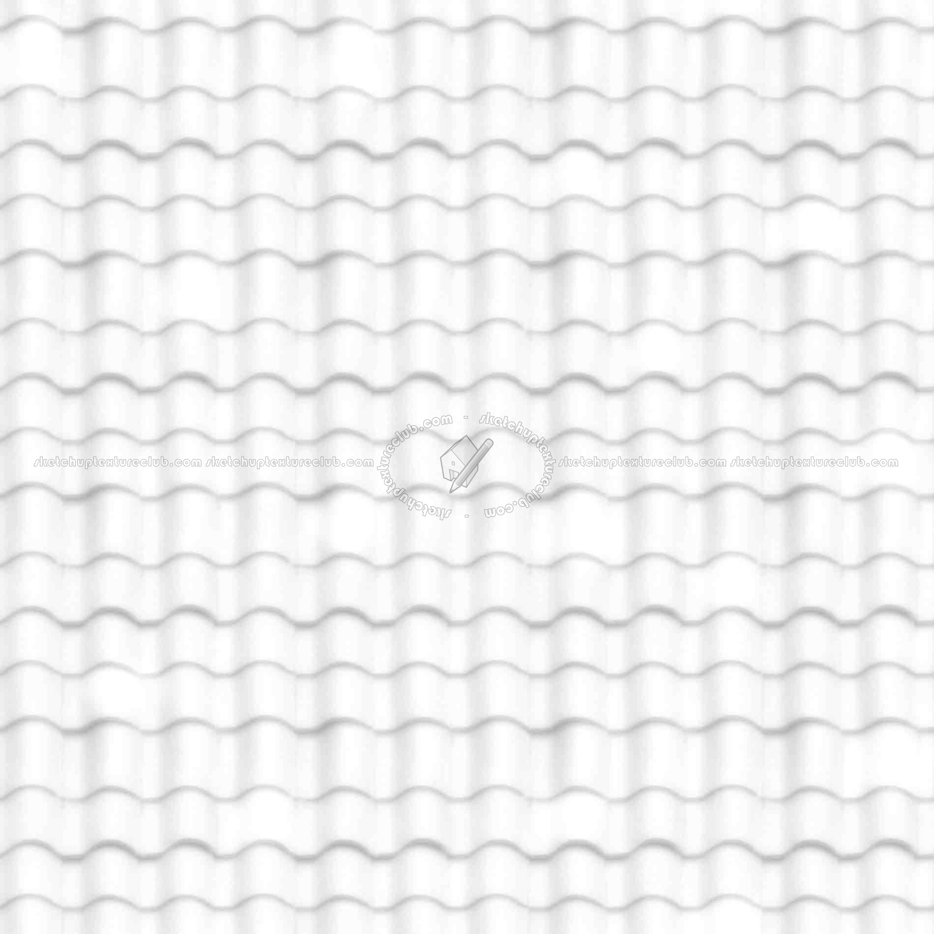 Textures   -   ARCHITECTURE   -   ROOFINGS   -   Clay roofs  - Clay roof texture seamless 19586 - Ambient occlusion