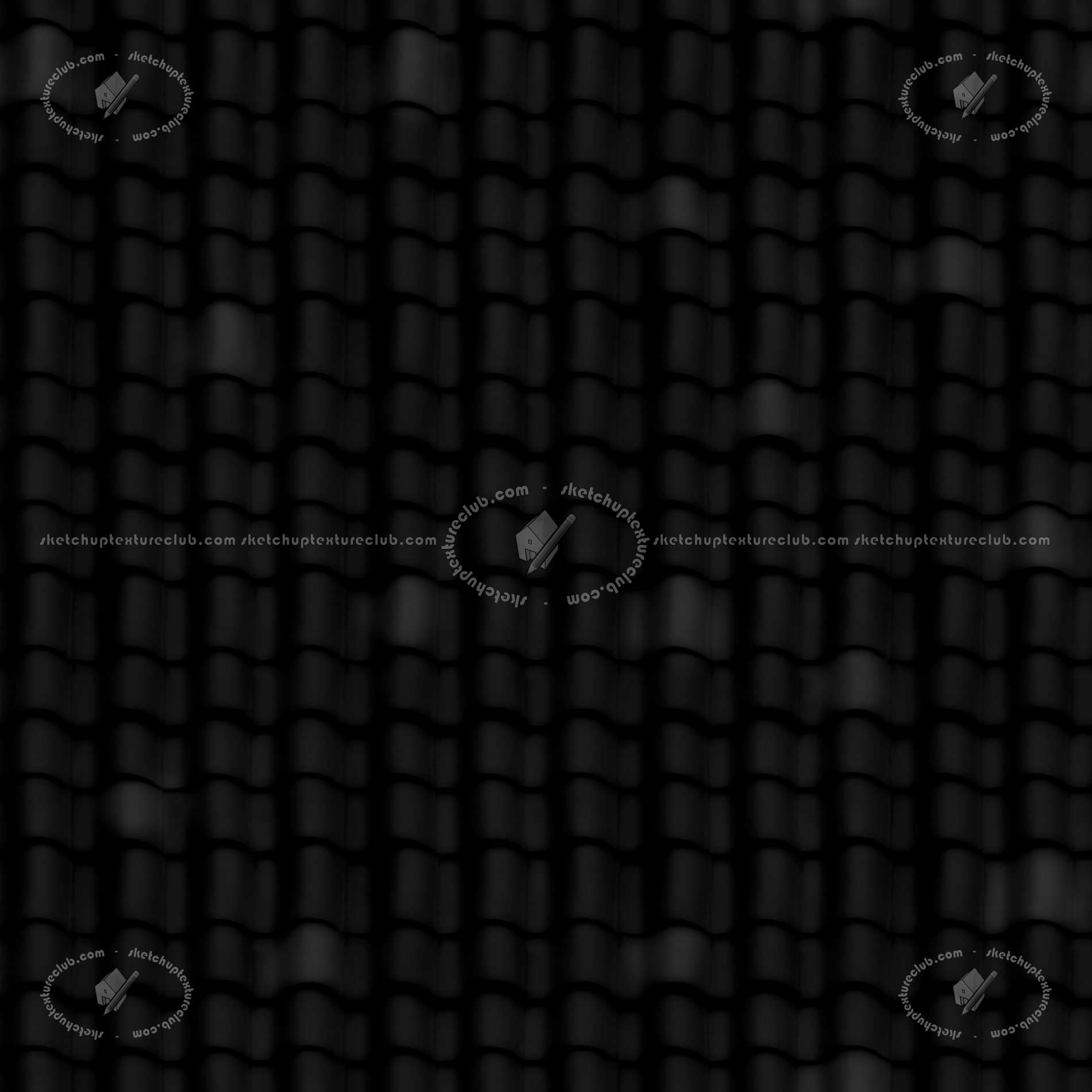 Textures   -   ARCHITECTURE   -   ROOFINGS   -   Clay roofs  - Clay roof texture seamless 19586 - Specular