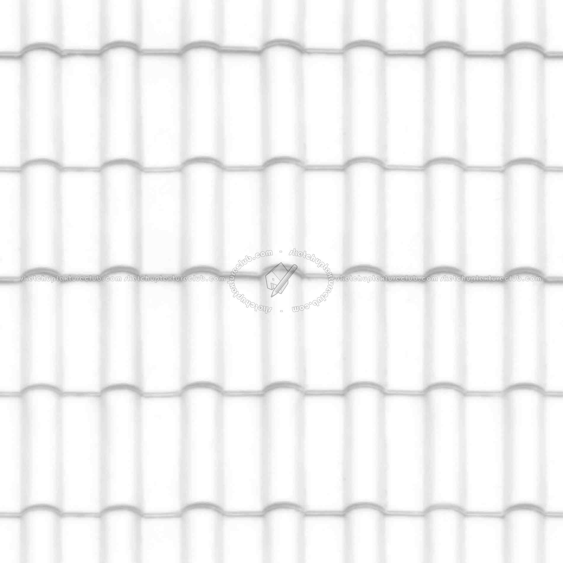 Textures   -   ARCHITECTURE   -   ROOFINGS   -   Clay roofs  - Clay roof texture seamless 19587 - Ambient occlusion