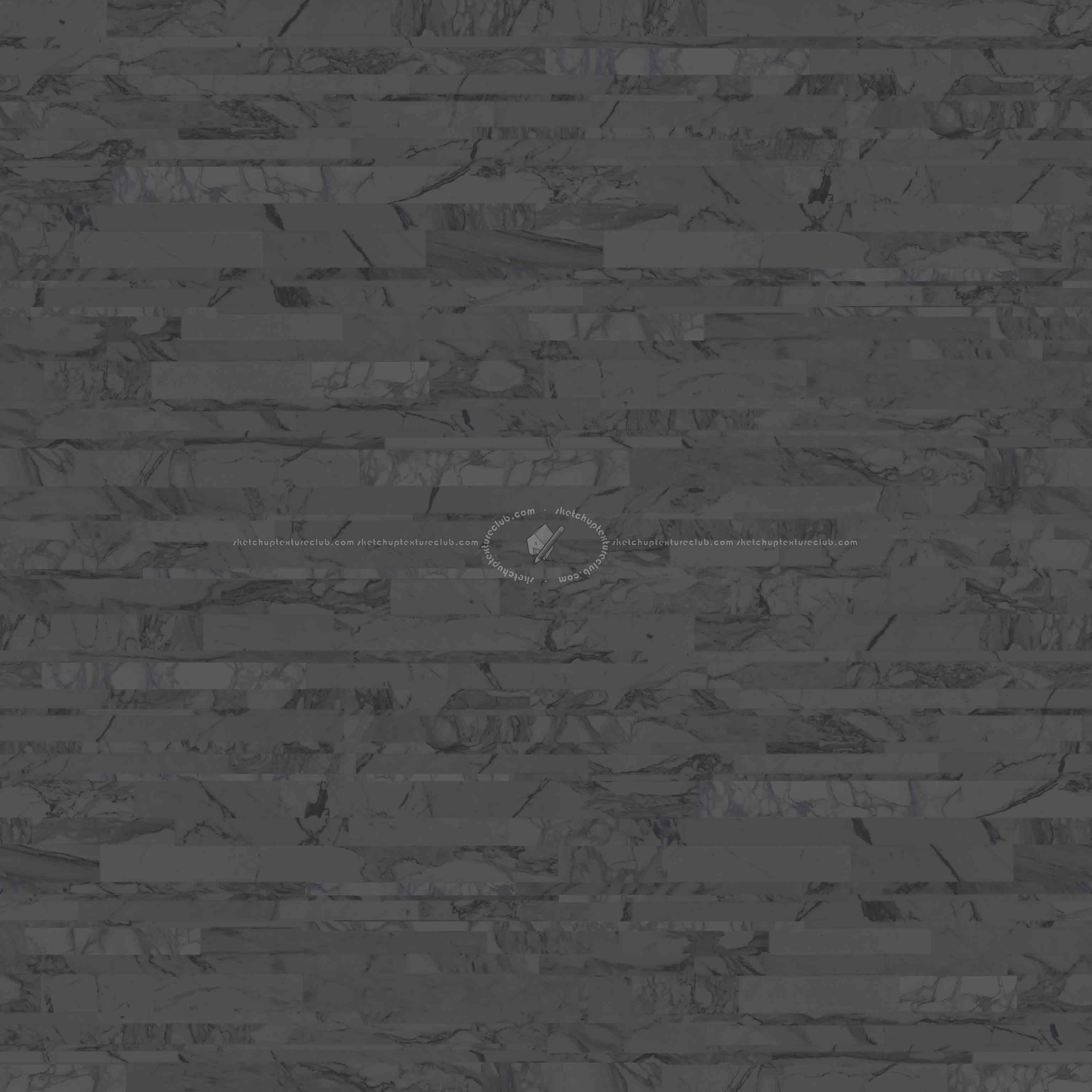 Textures - ARCHITECTURE - MARBLE SLABS - Marble wall cladding - Calacatta recycled marble slab Pbr texture seamless 22217 - Specular